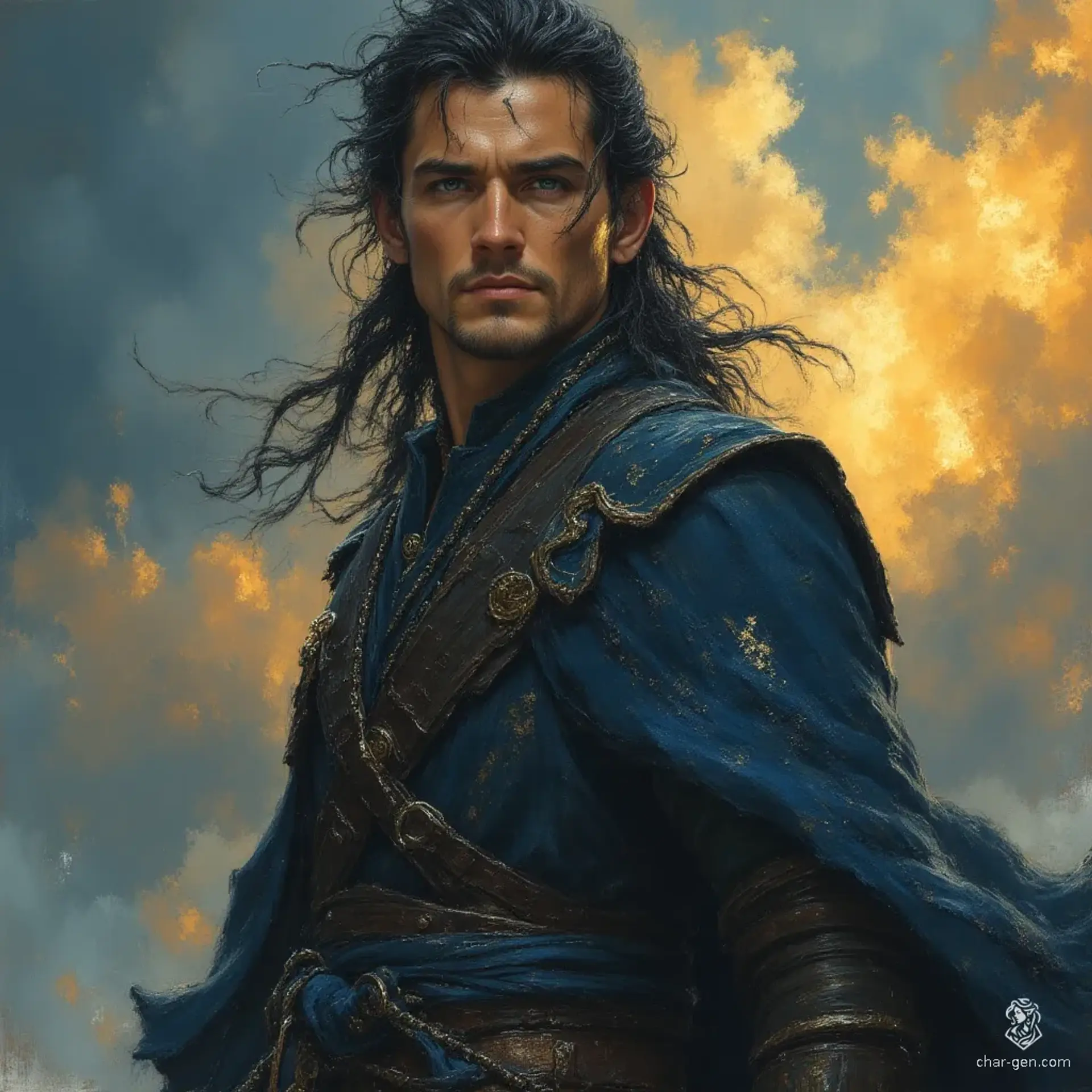 Caelum Thalrynn - AI-generated fantasy NPC