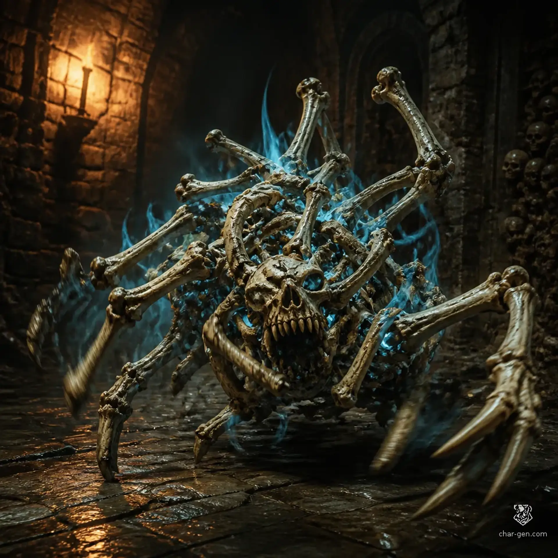 Bone Skitter - AI-generated fantasy Monster