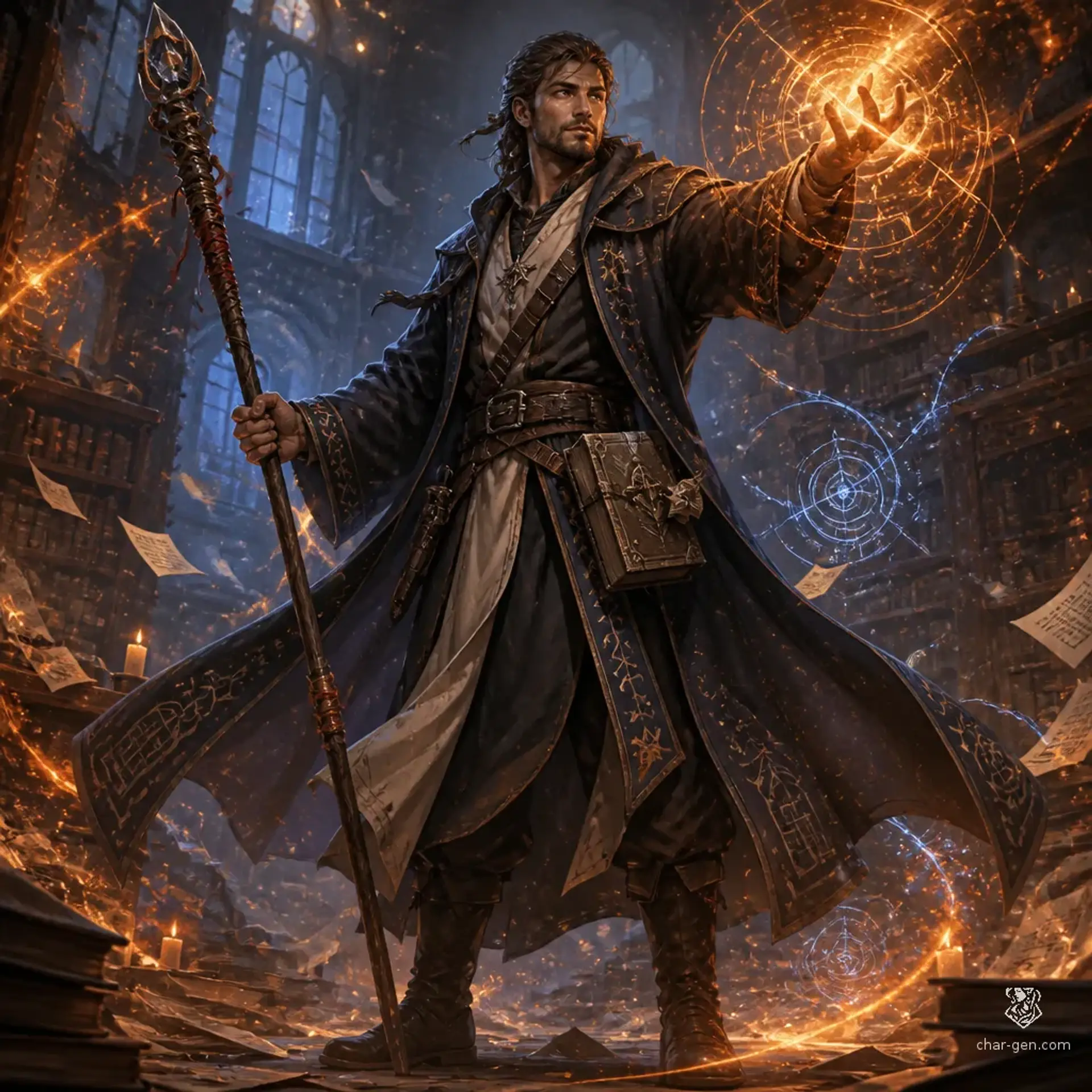 Jat Rick Paine - AI-generated fantasy Character