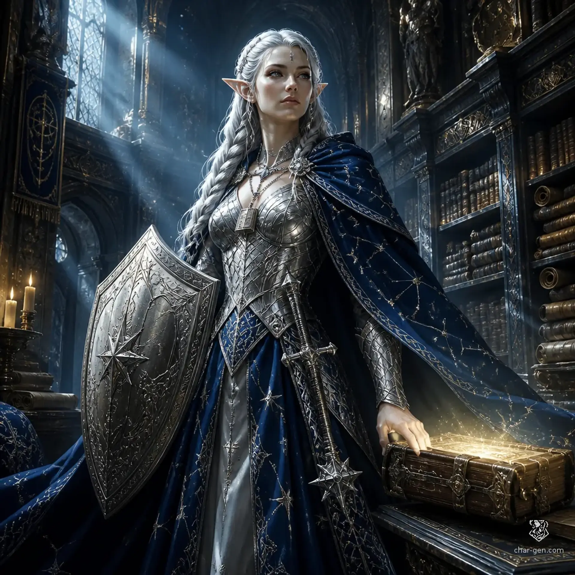Elara Moonwhisper - AI-generated fantasy Character