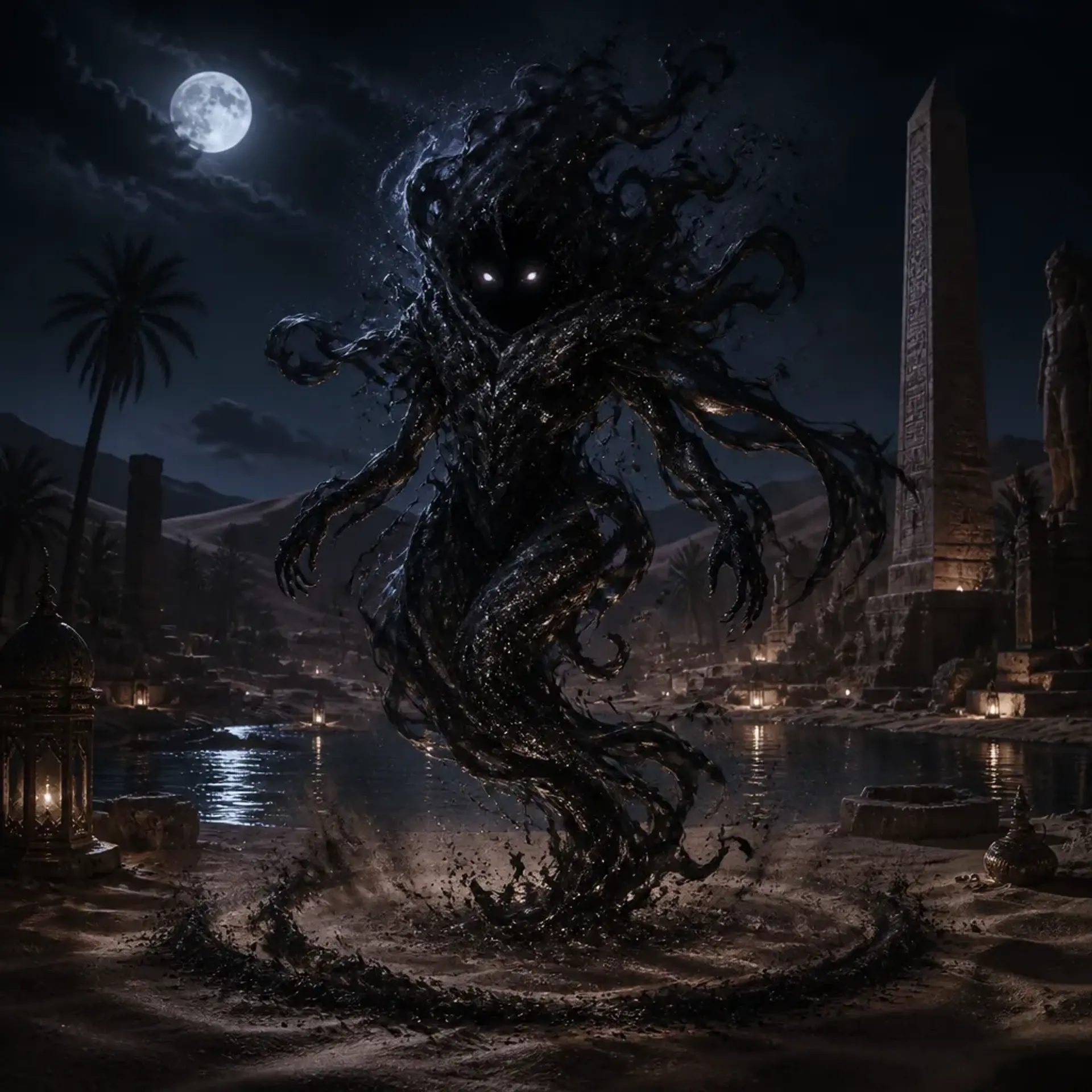 Shadow Elemental - AI-generated fantasy Monster