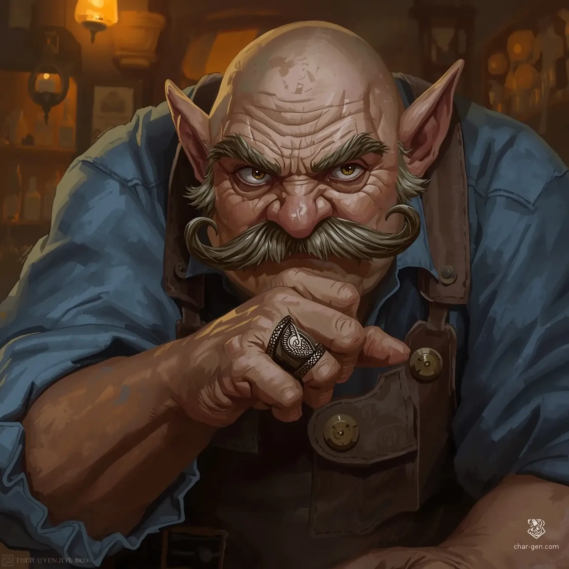 Thistle Oakmantle - AI-generated fantasy NPC