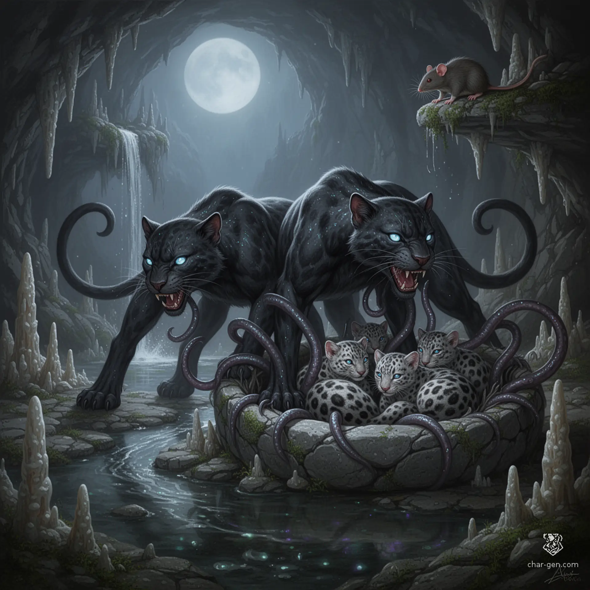 Displacer Beast’s Secret Nestcam | Fantasy Art Competition | CharGen