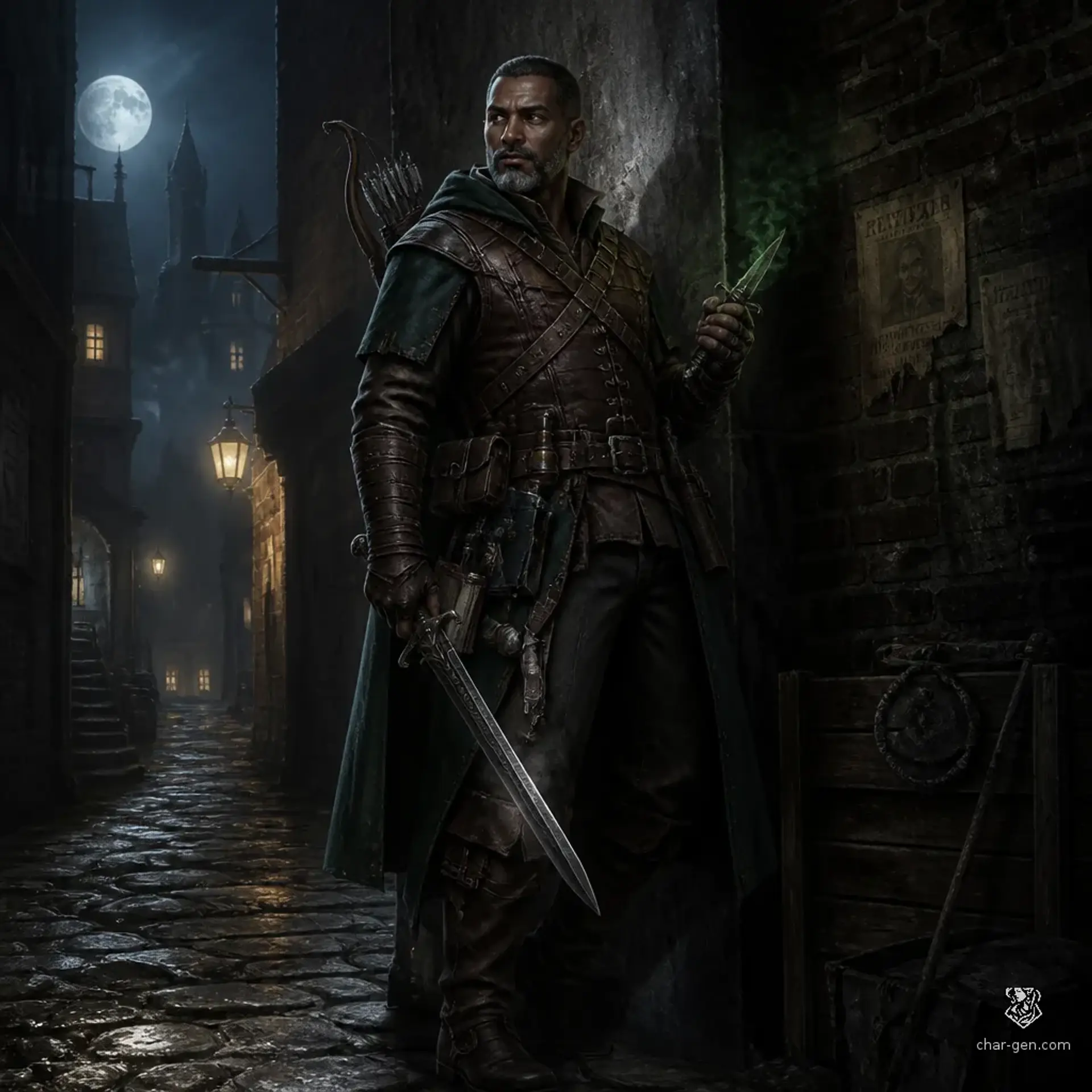 Mihály Técpan - AI-generated fantasy Character