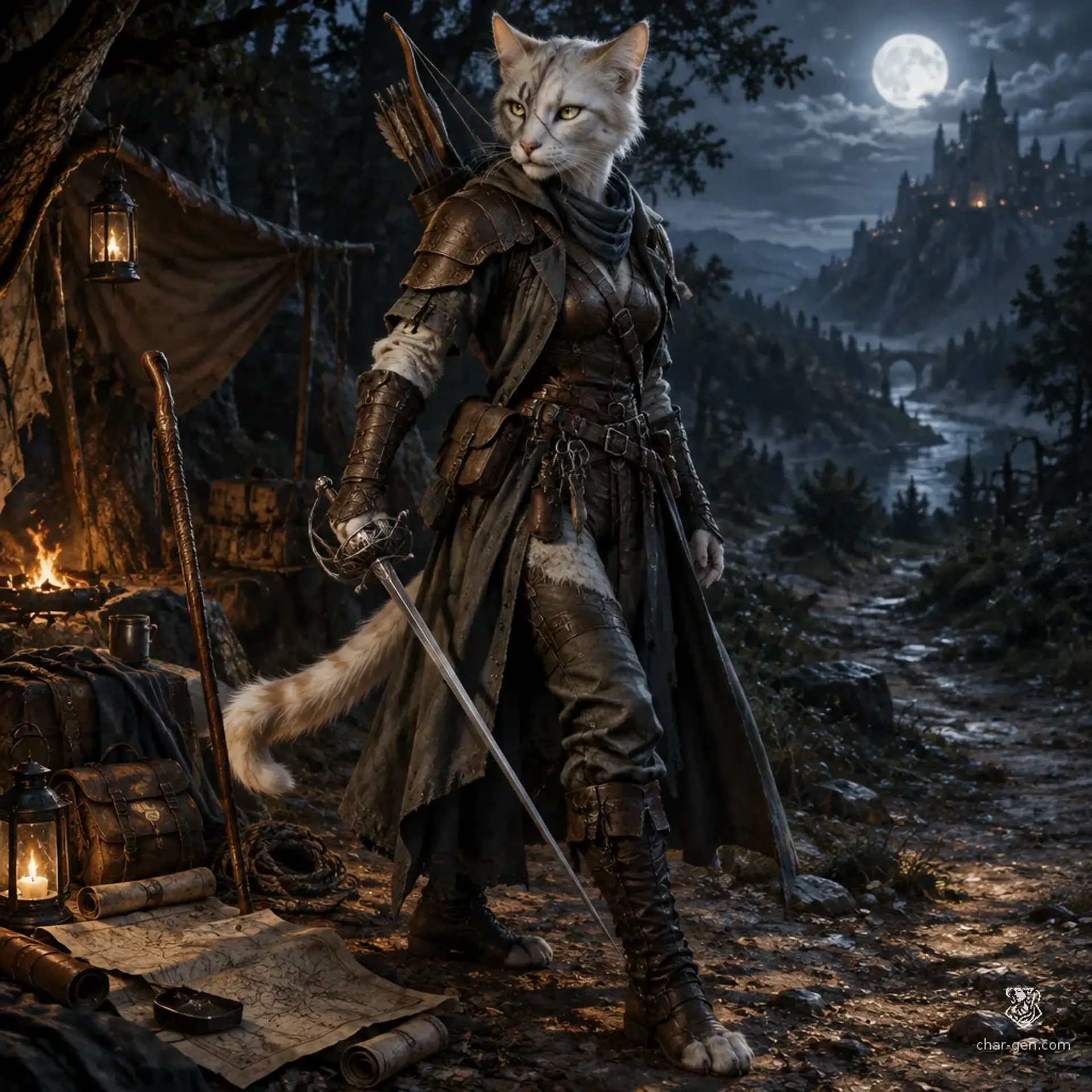 Aurelia "Gus" - AI-generated fantasy Character