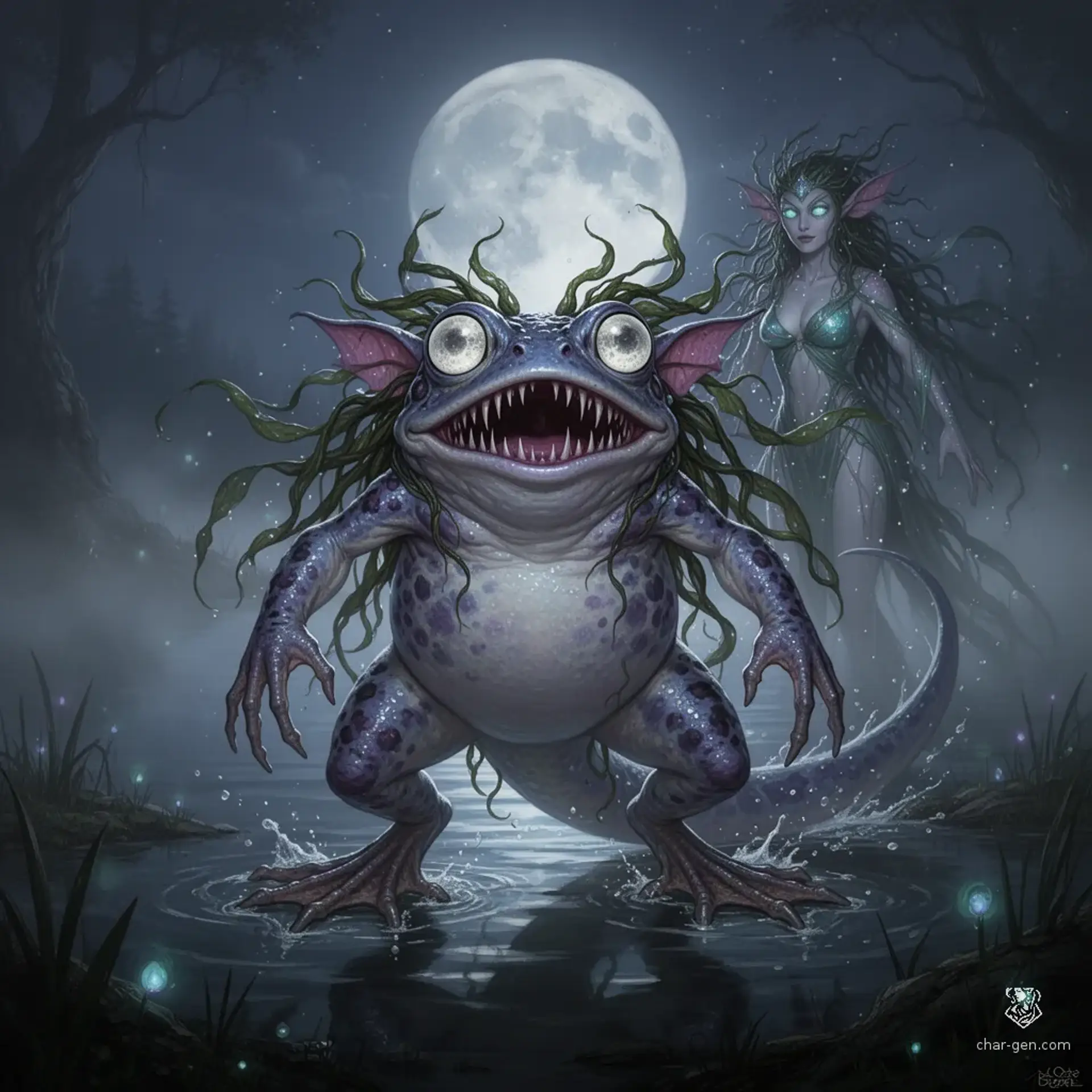 The Lady of the Lake - AI-generated fantasy Monster