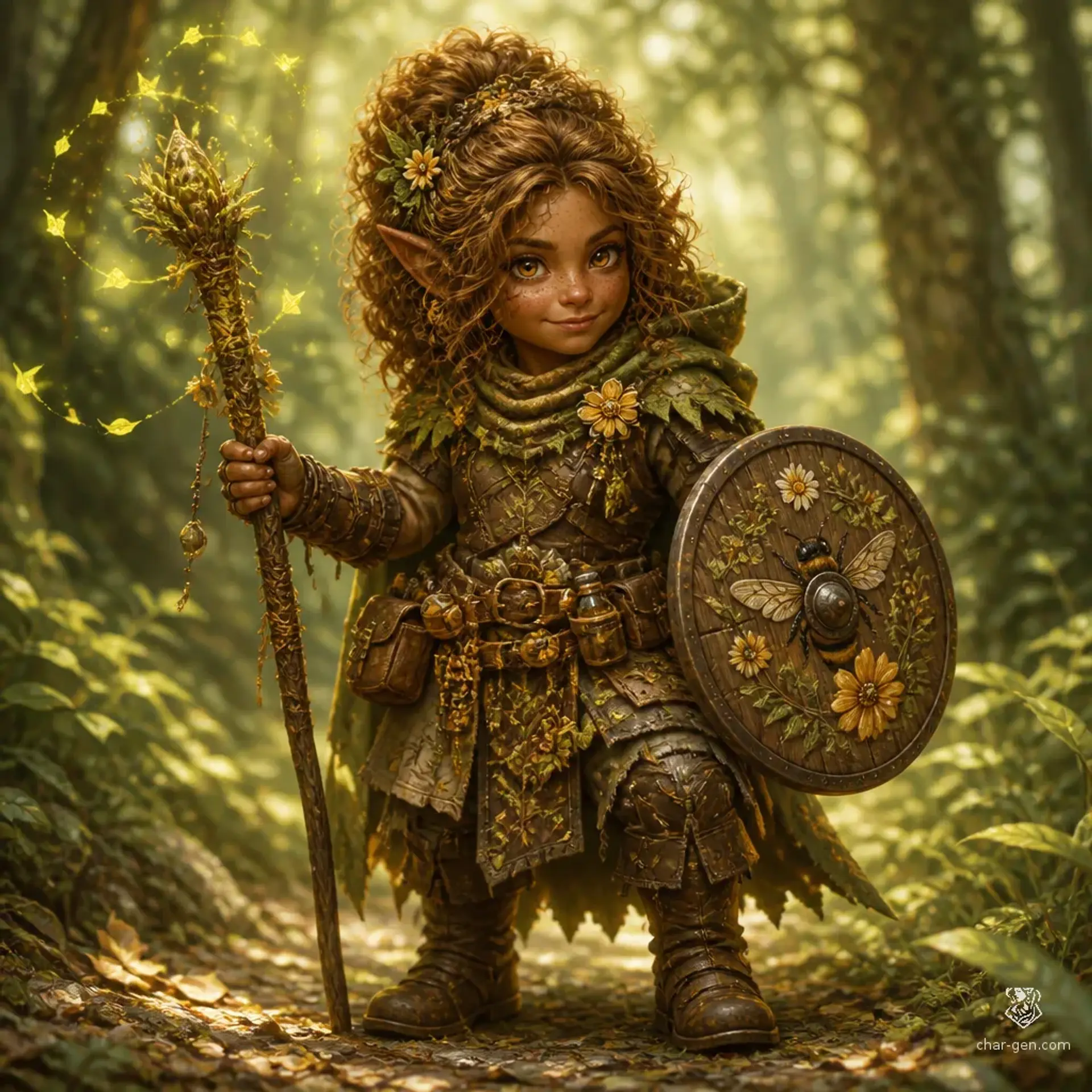 Hunni Bee - AI-generated fantasy Character