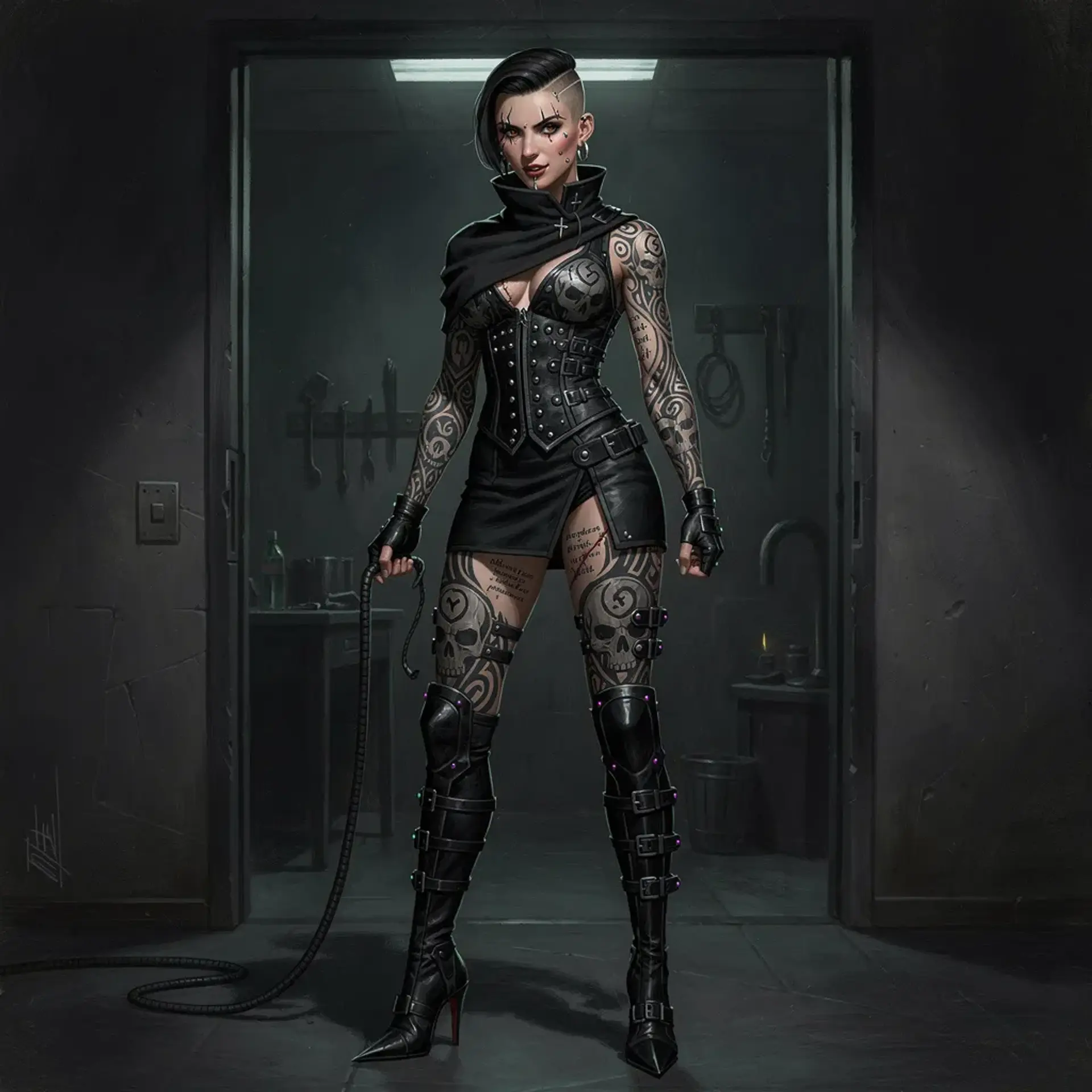 Magistra Vellori Caelis - AI-generated fantasy NPC