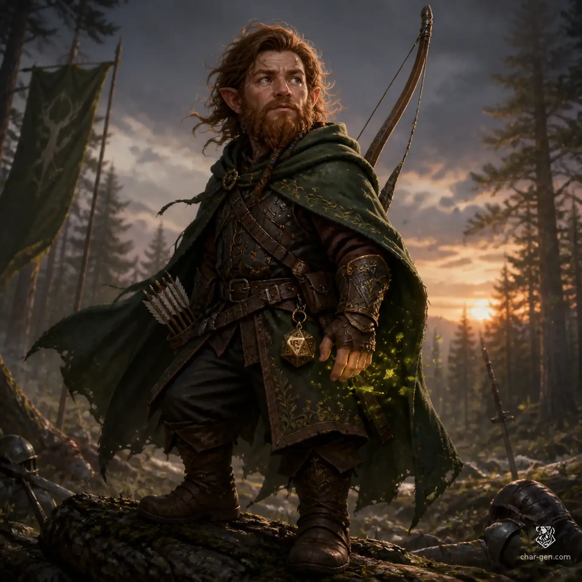 Finnian Lightfoot - AI-generated fantasy Character