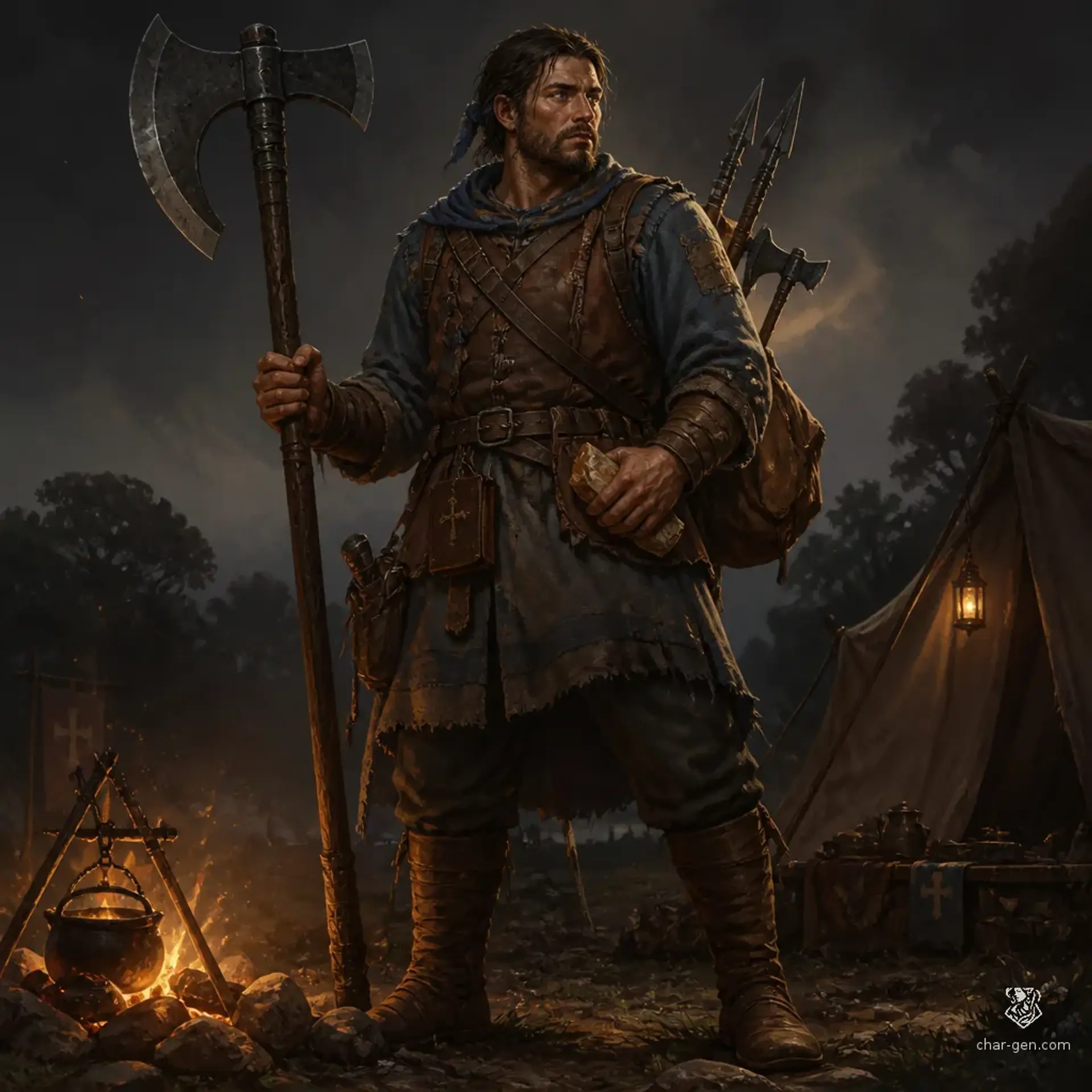 Tomas Prys - AI-generated fantasy Character