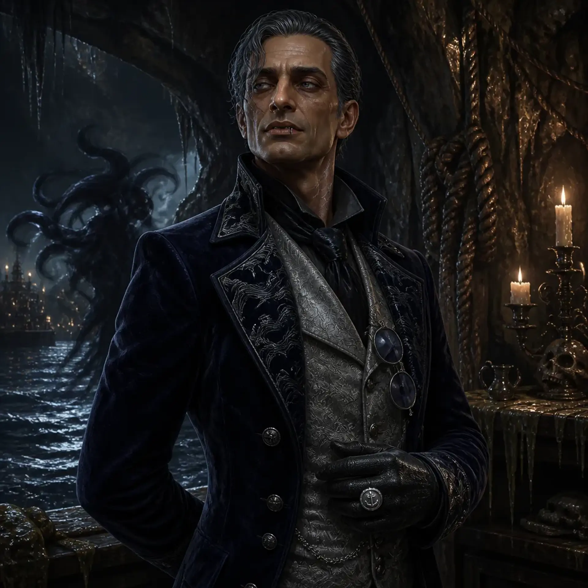 Korran Vane - AI-generated fantasy NPC