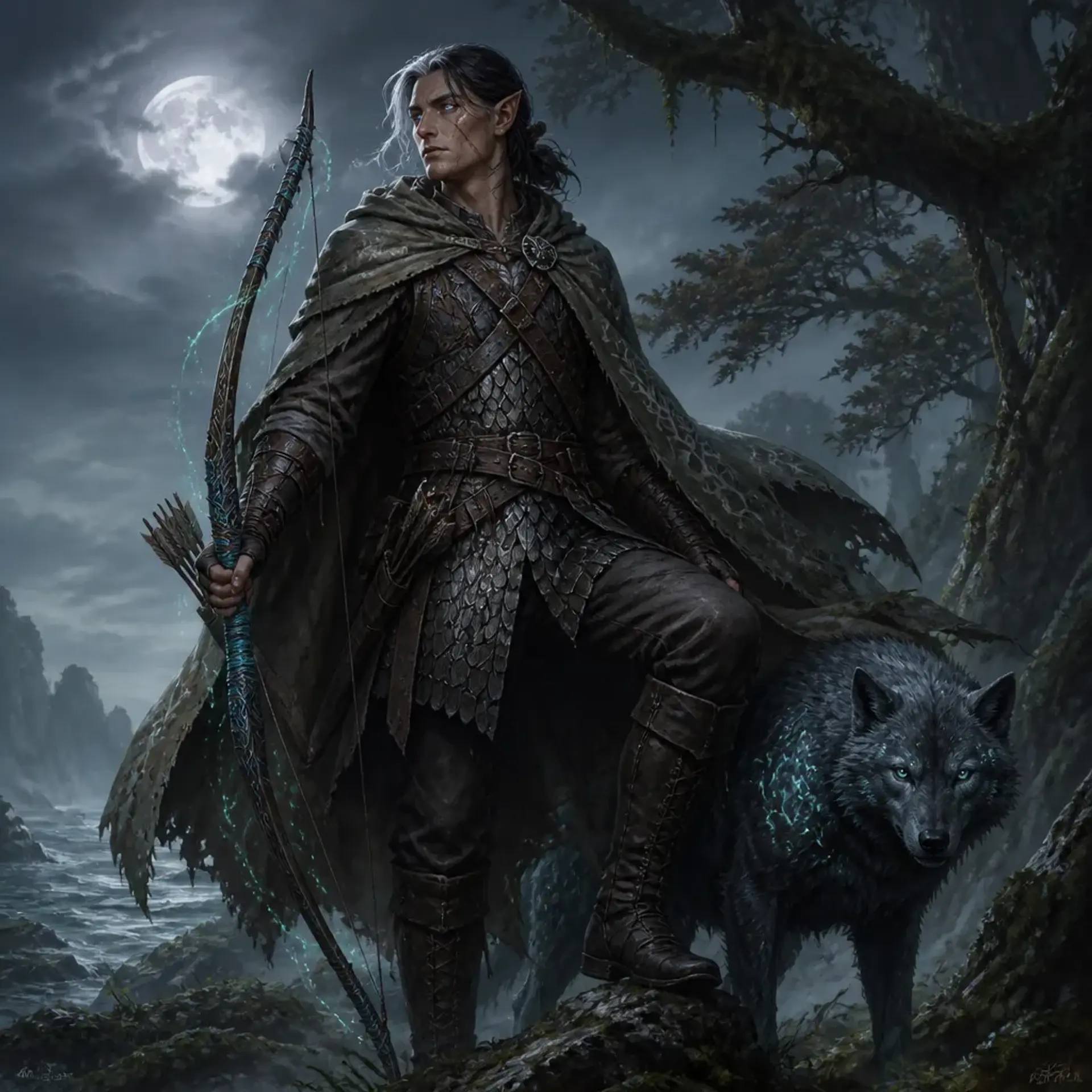 Vamir Oloris - AI-generated fantasy Character