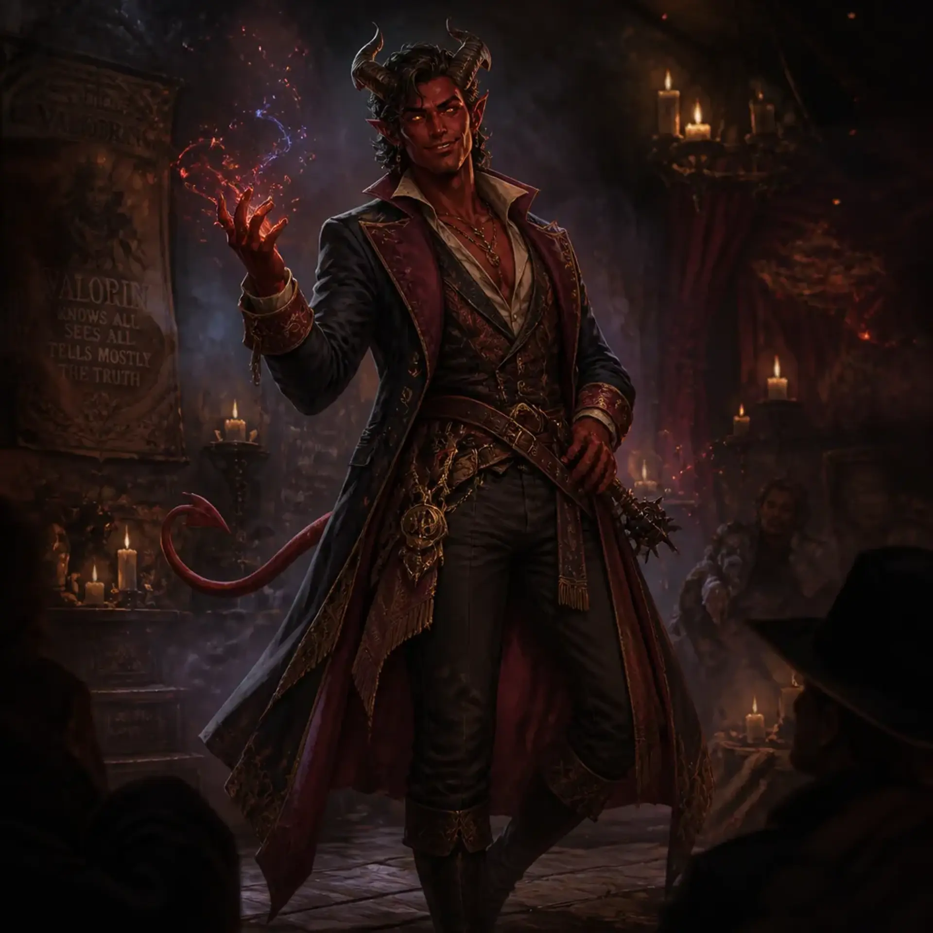 Veyran Ashcoil - AI-generated fantasy Character
