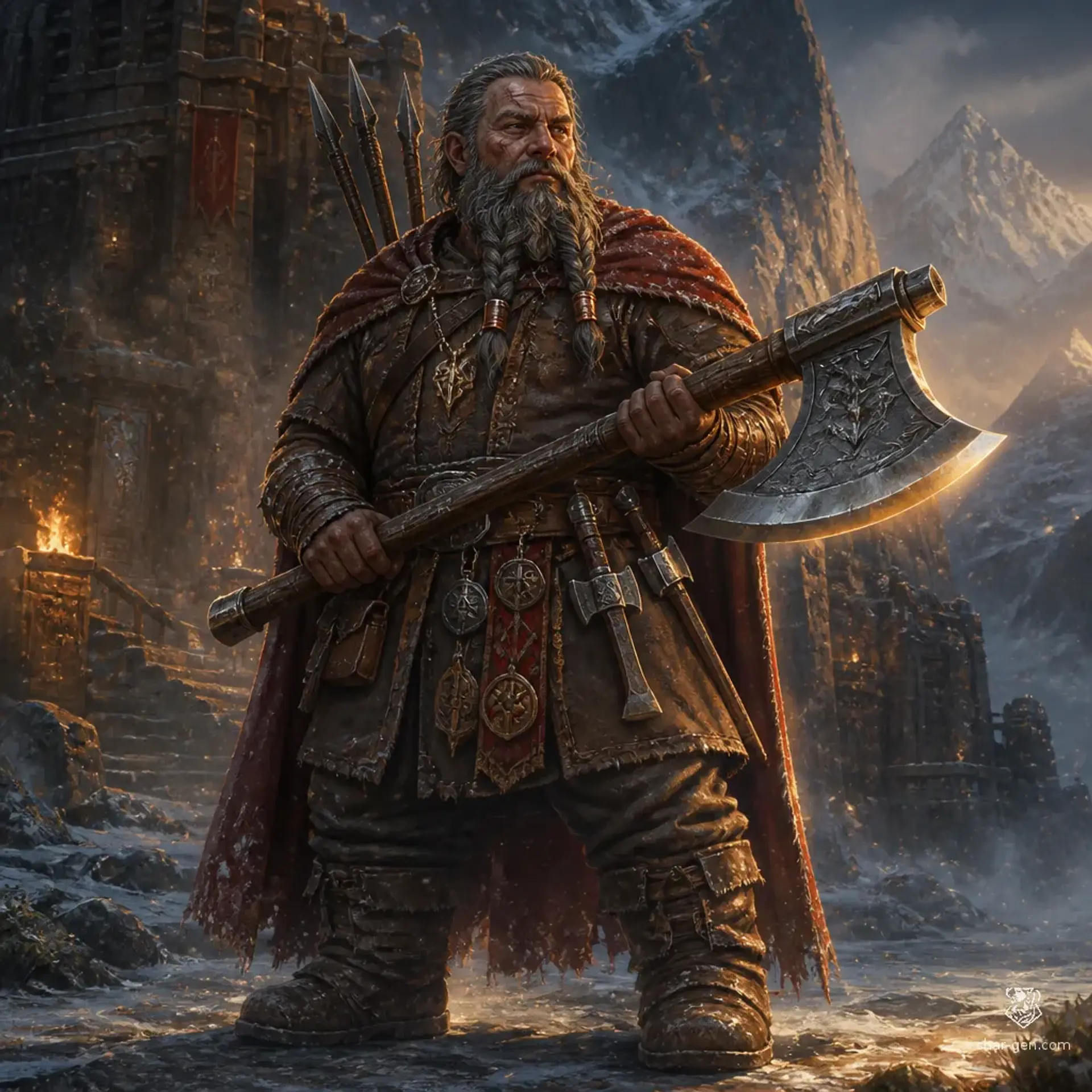 Gorik Ketradze - AI-generated fantasy Character