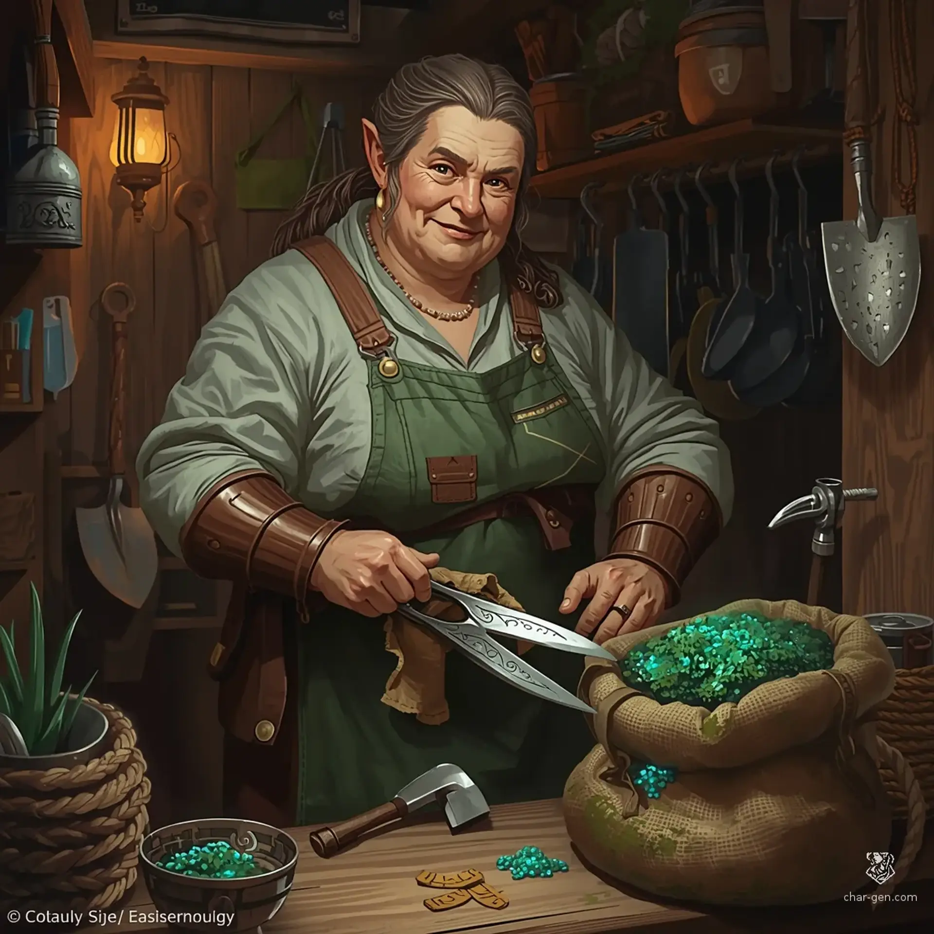 Orla Iron-Hand - AI-generated fantasy NPC