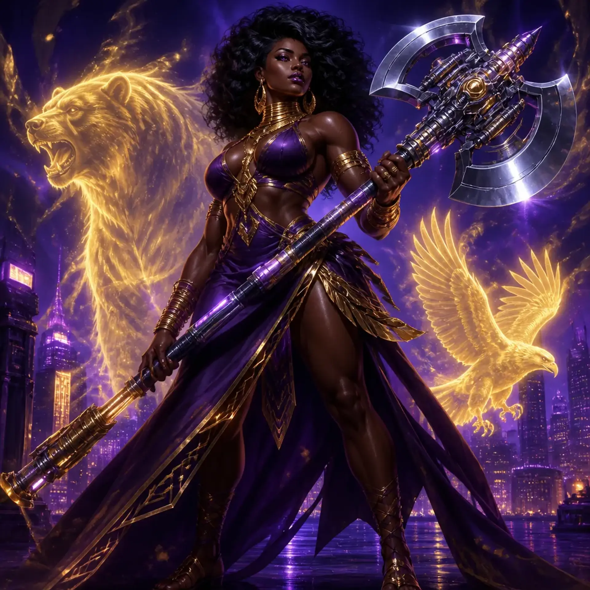 Imani - AI-generated fantasy Character
