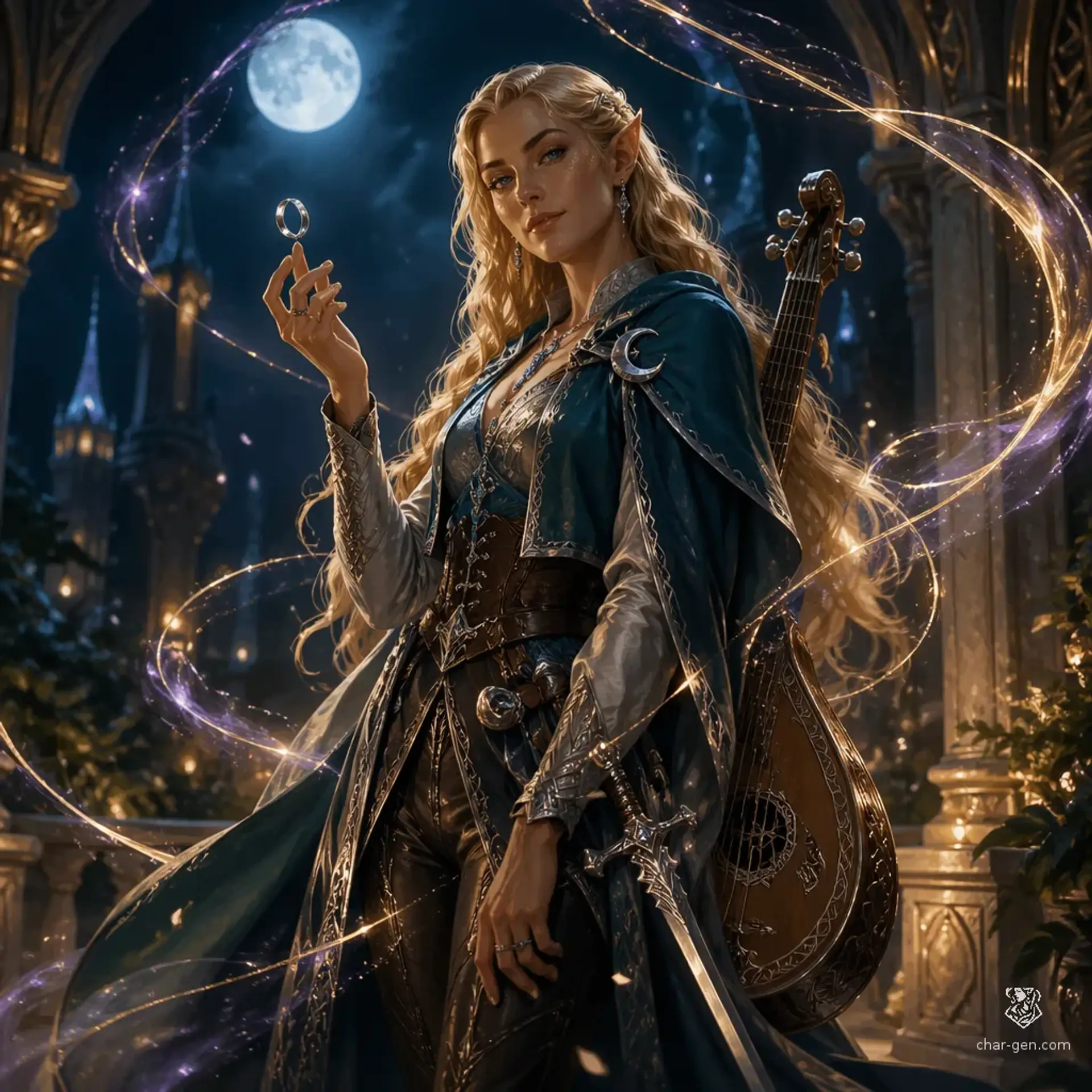 Lysandra Lyra Valerius - AI-generated fantasy Character