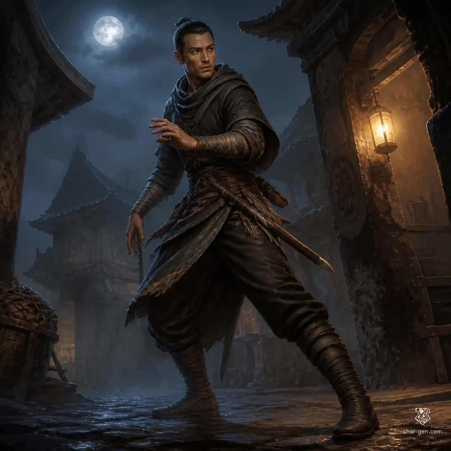 Kael - AI-generated fantasy Character