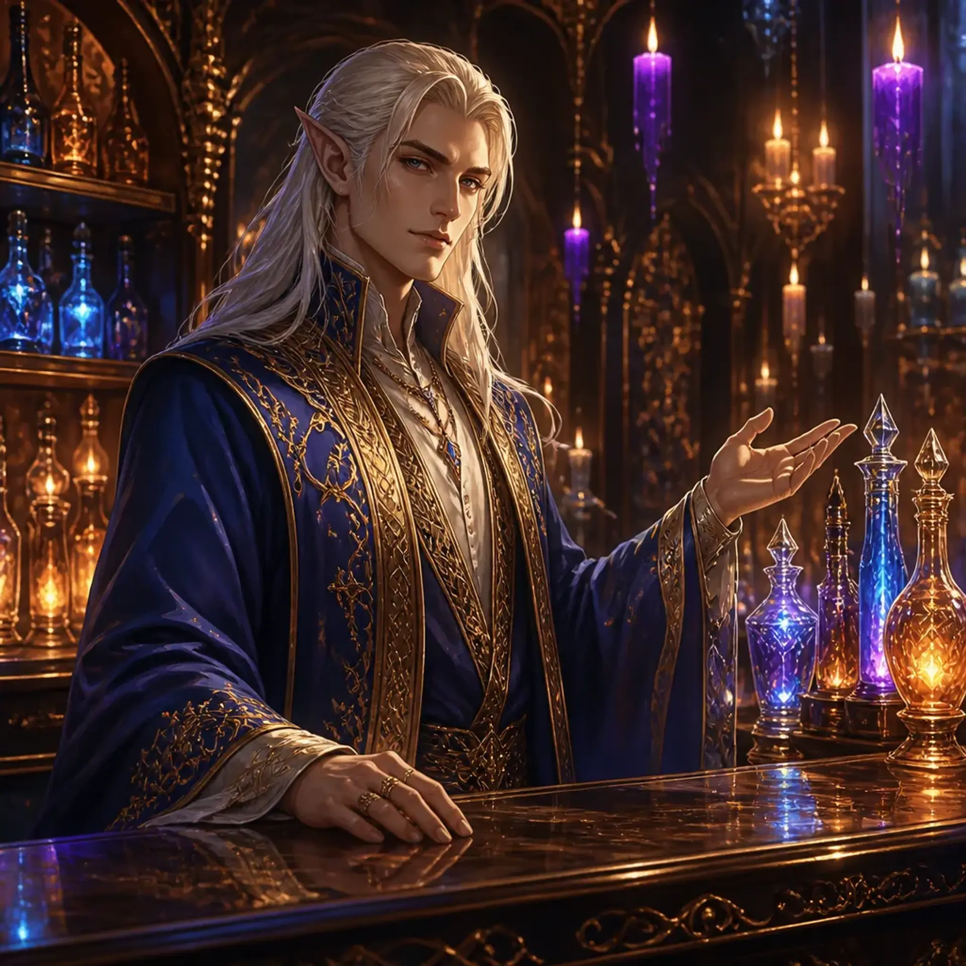 The Gilded Pegasus - AI-generated fantasy Tavern