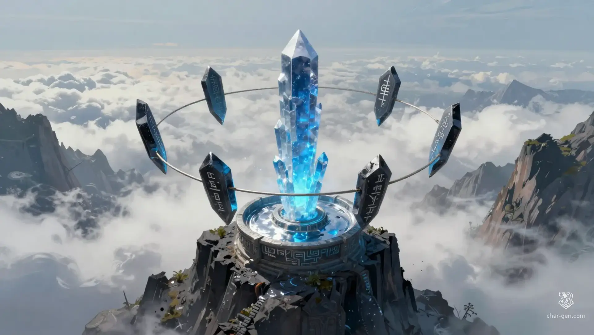 The Path of the Unfolding Horizon - AI-generated fantasy Puzzle