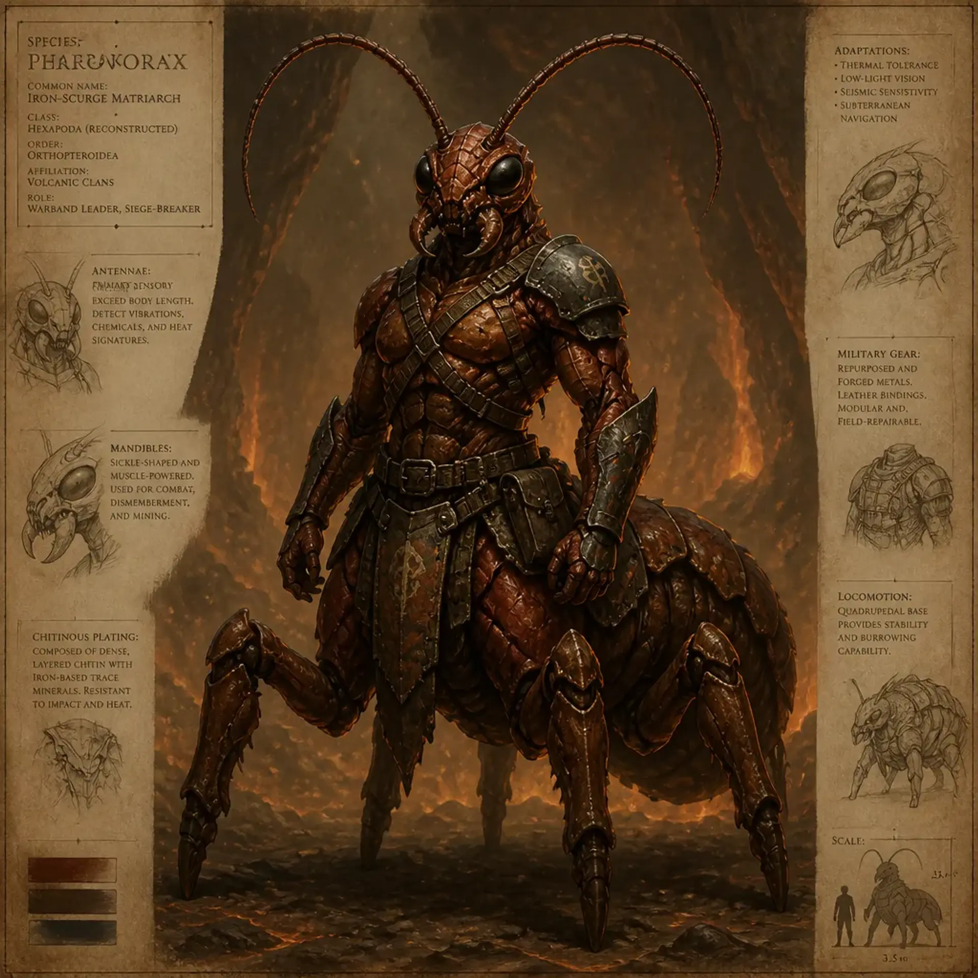 Ppyrithide - AI-generated fantasy Species