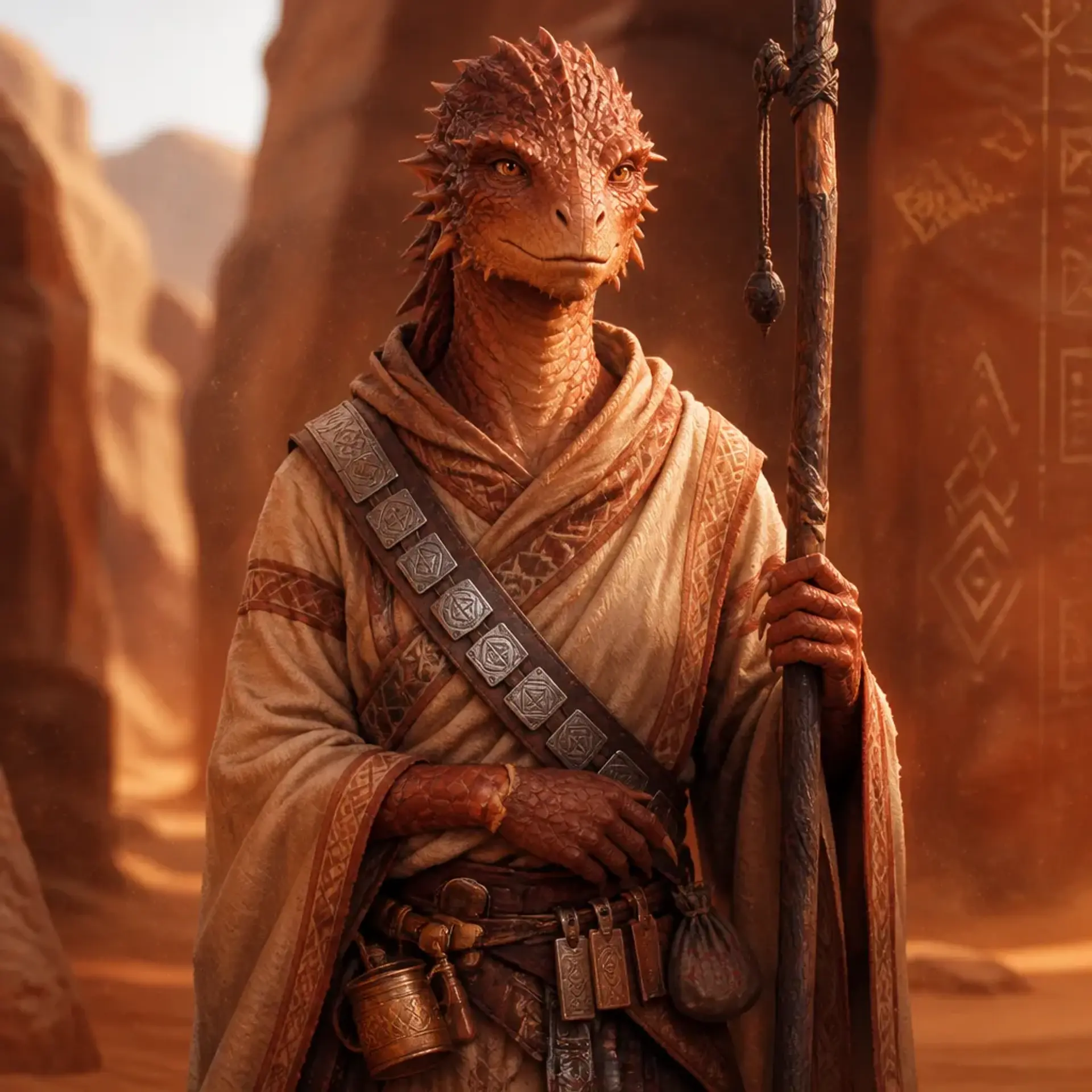 Amara Sun-Echo - AI-generated fantasy NPC
