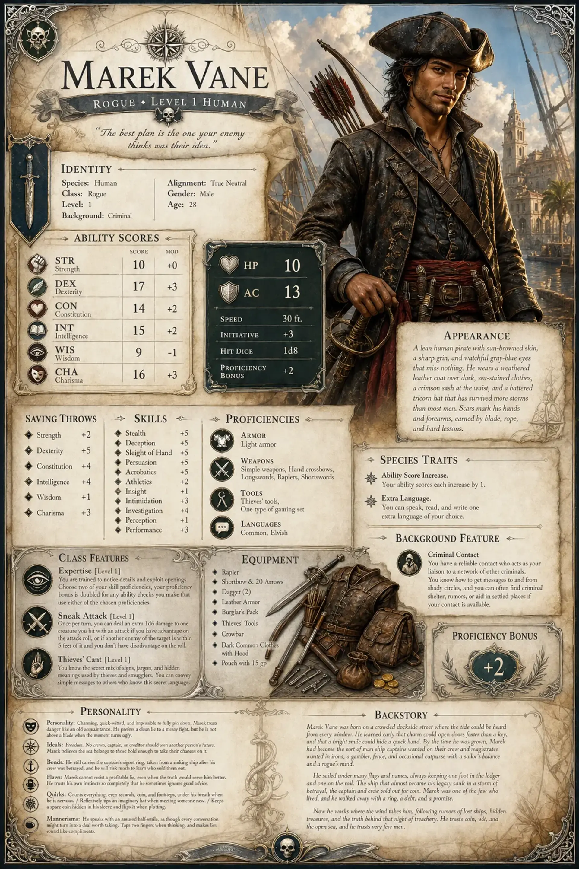 Character Sheet