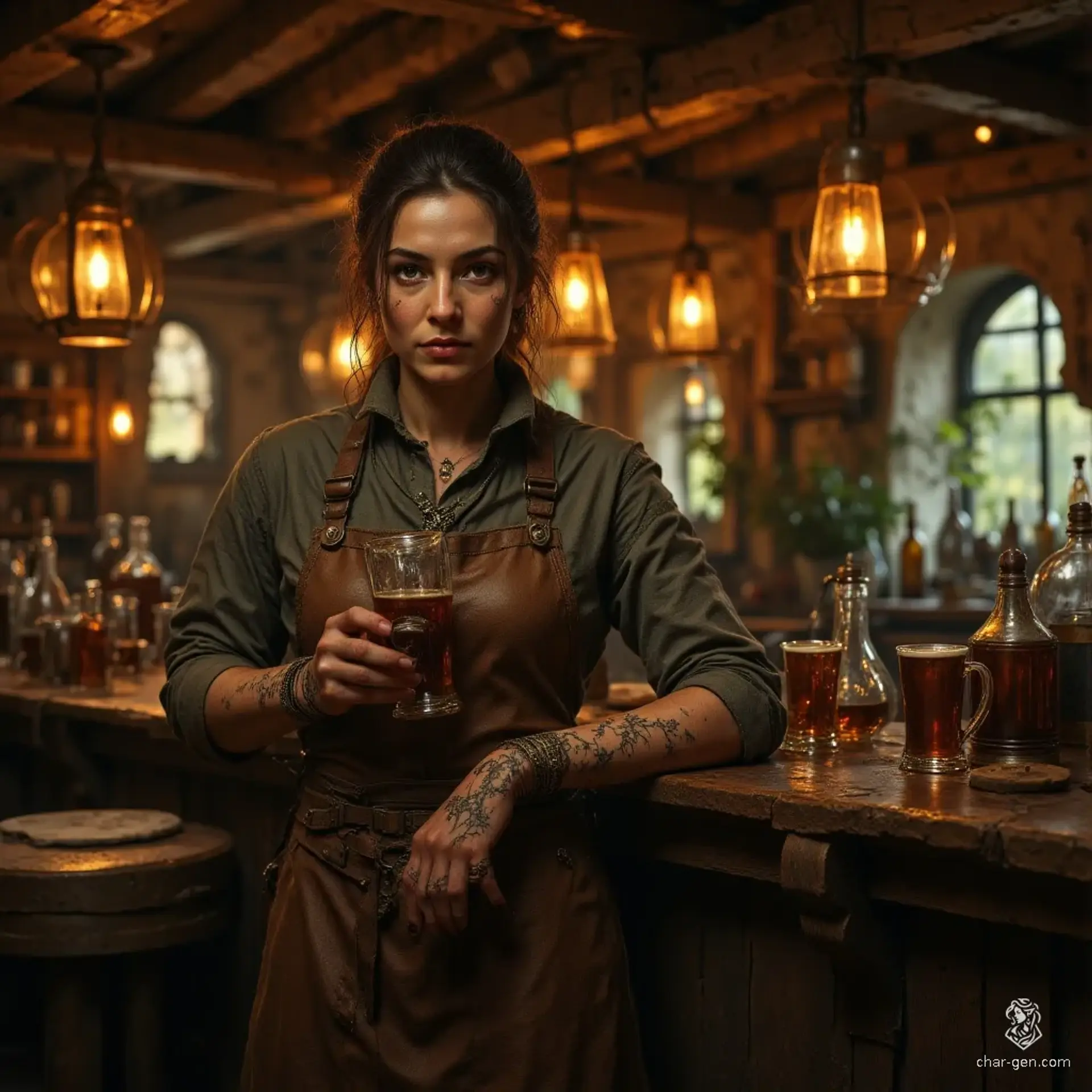 The Hearth & Hound - AI-generated fantasy Tavern