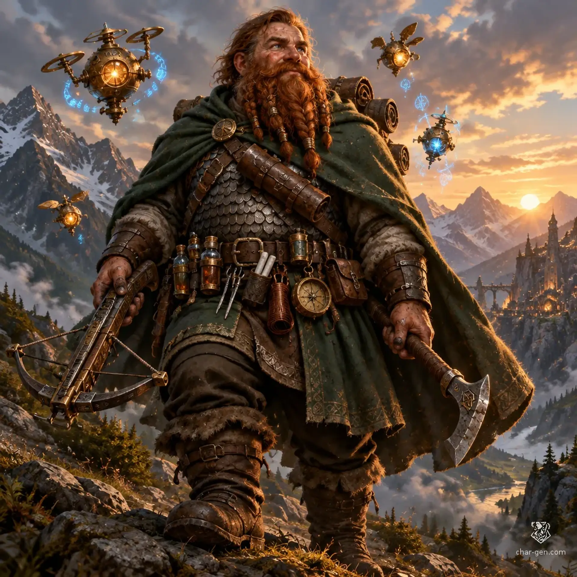durgan fleetfoot - AI-generated fantasy Character