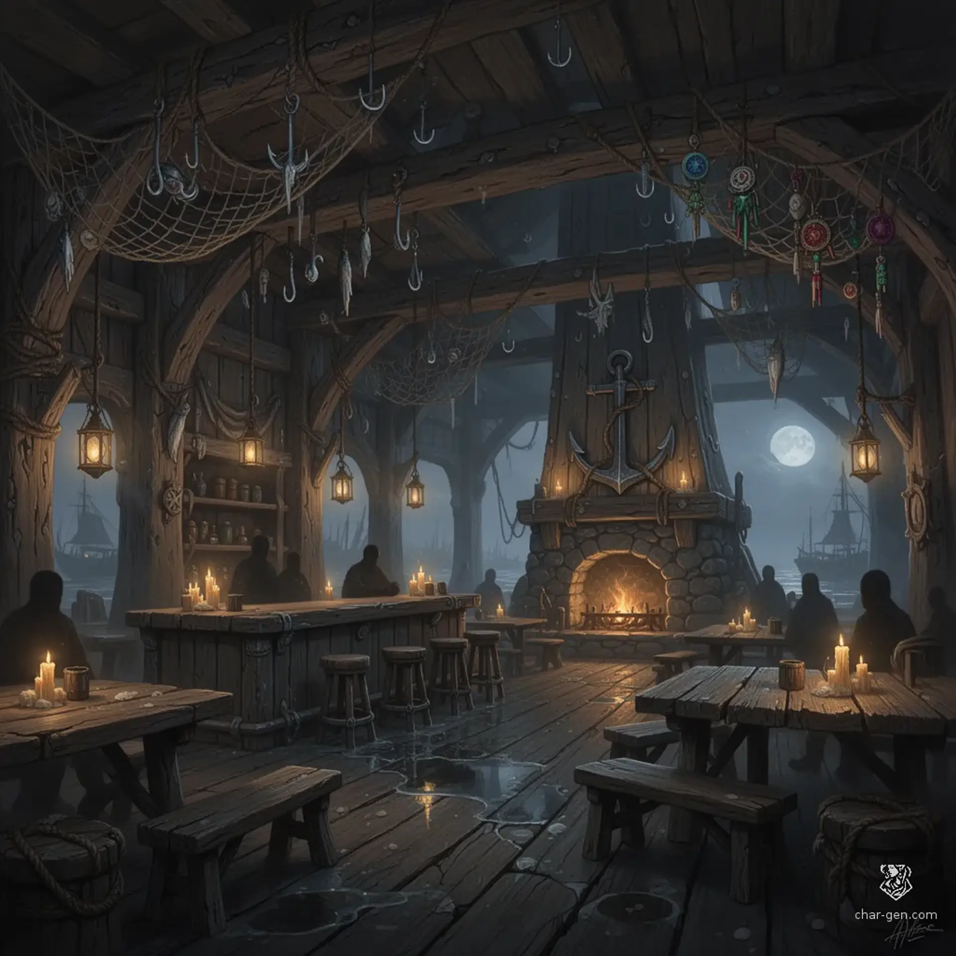 The Salted Stave - AI-generated fantasy Tavern
