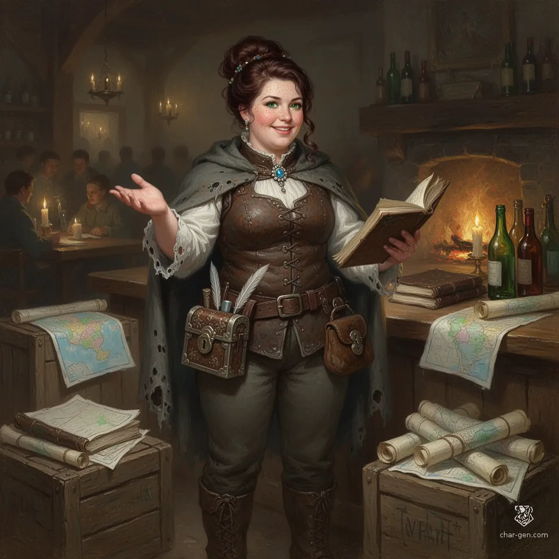 Maralyn Virelle - AI-generated fantasy NPC