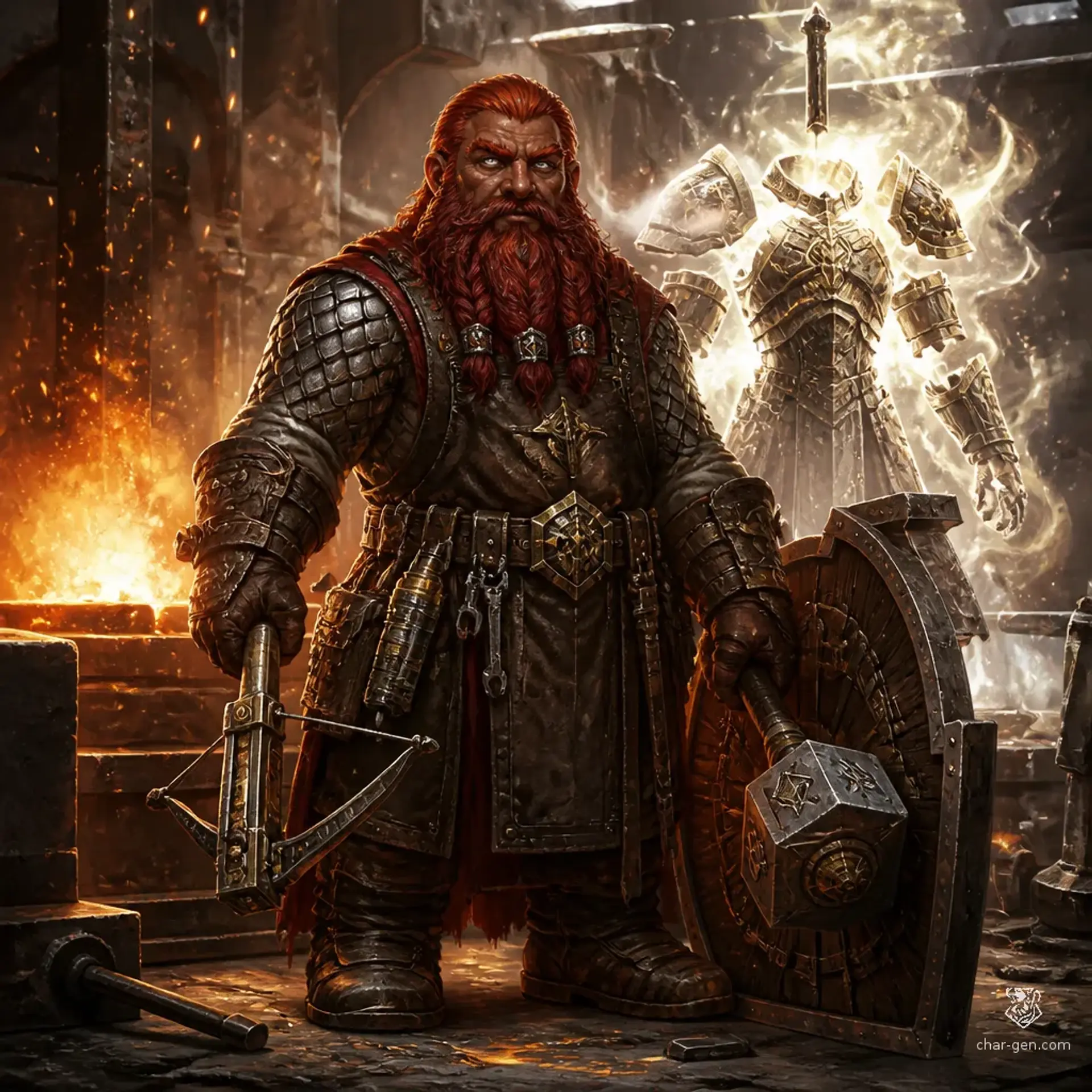 Bawamoyo Coppervein - AI-generated fantasy Character
