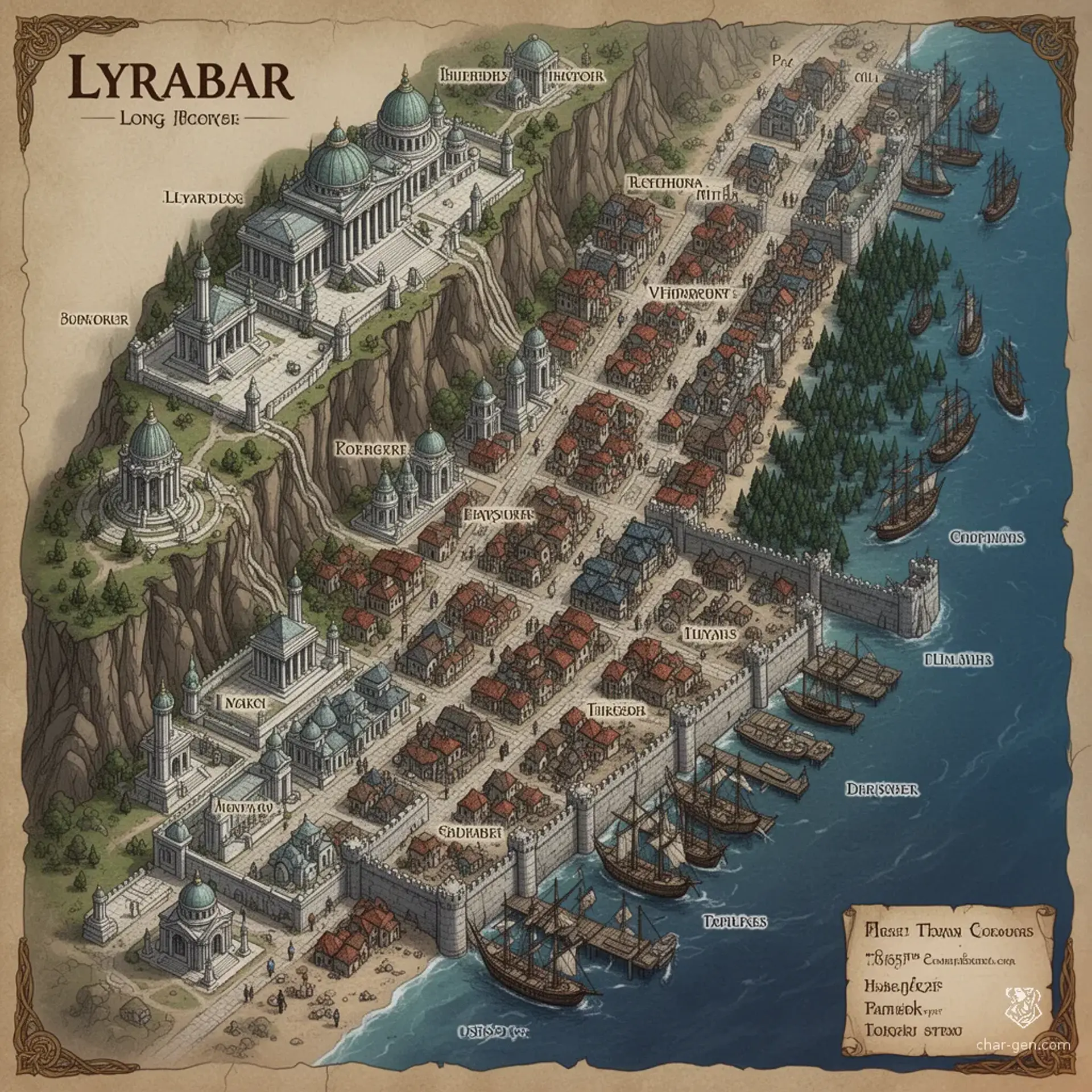 Lyrabar - AI-generated fantasy Settlement