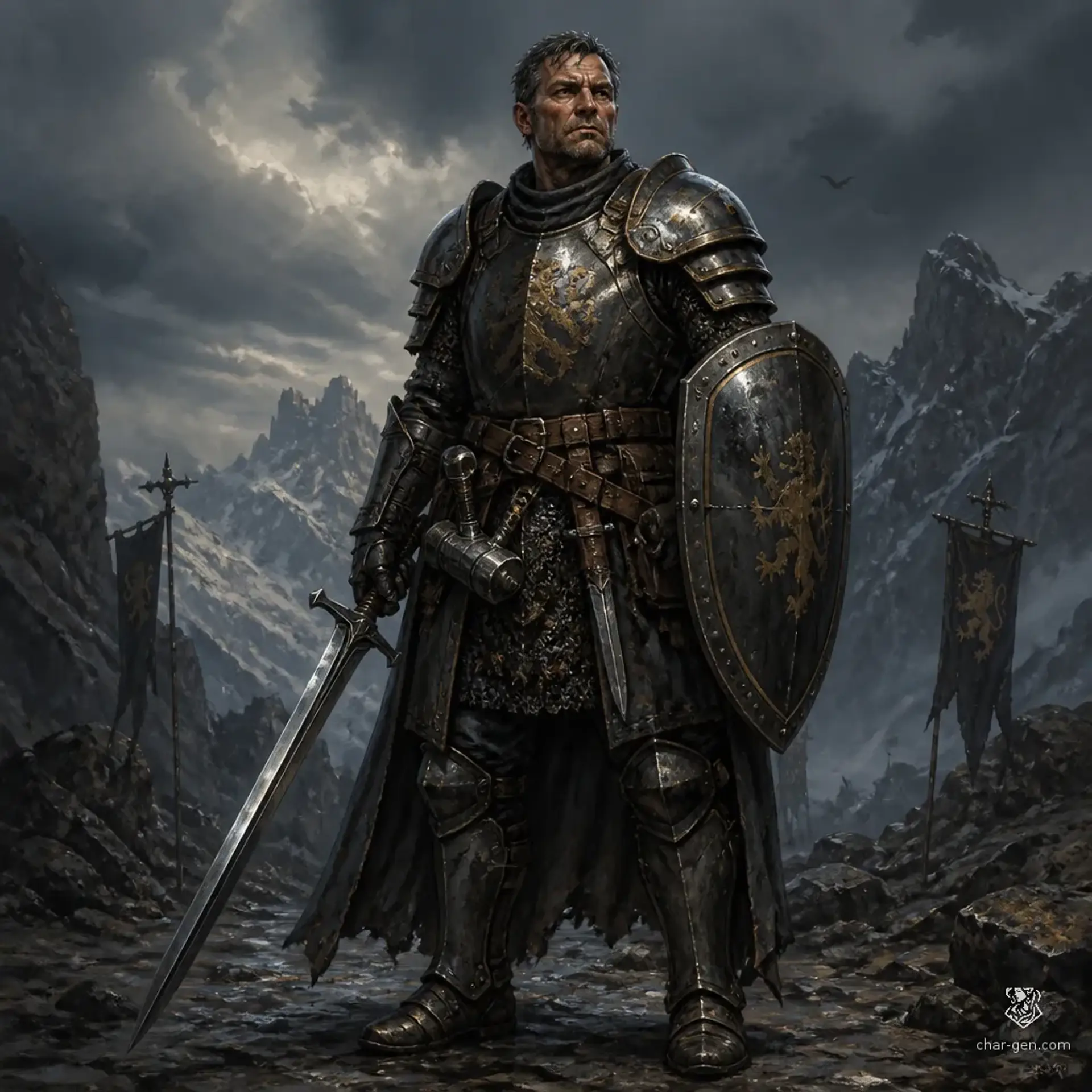 Aurther Brand - AI-generated fantasy Character