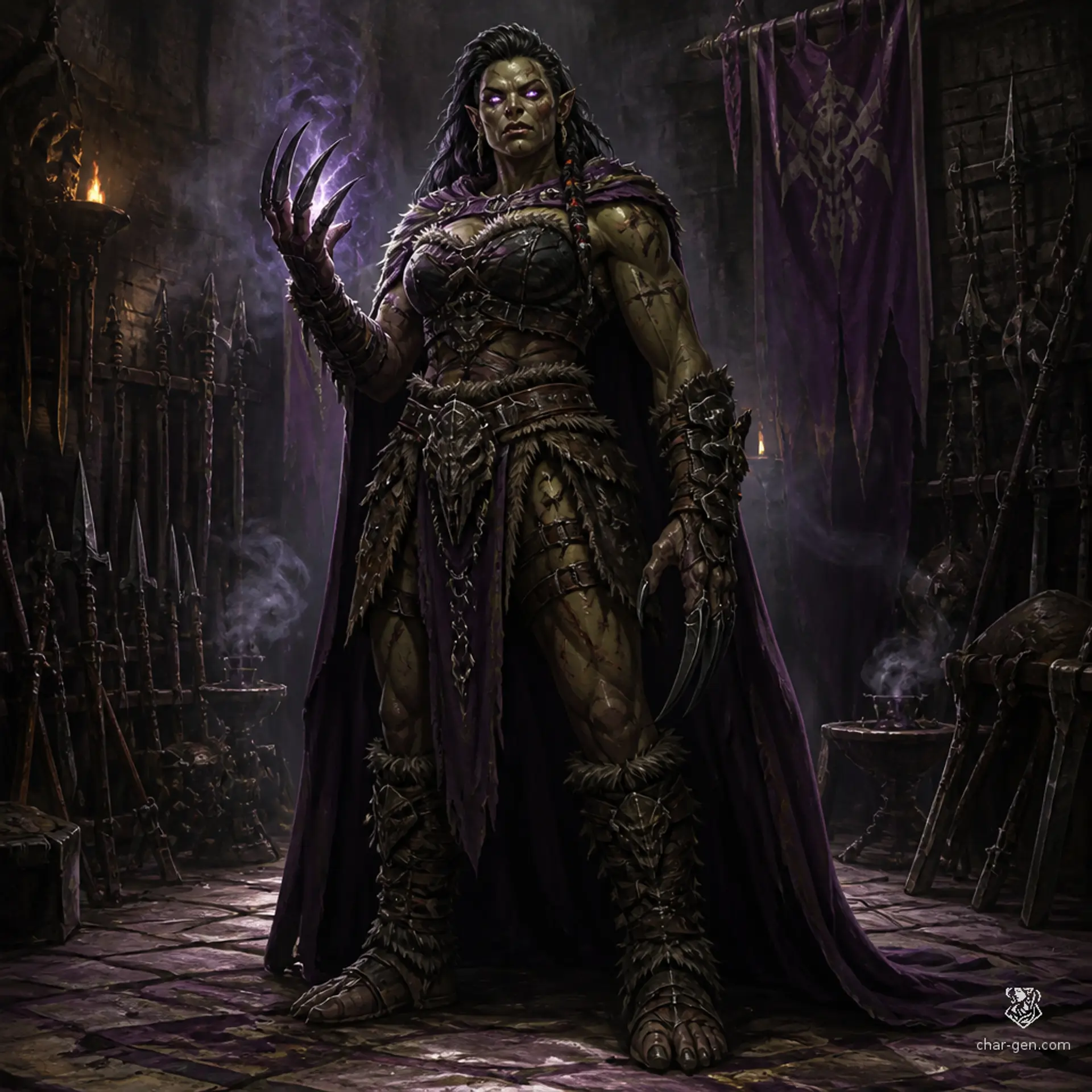 Orc Claw of Luthic - AI-generated fantasy Monster