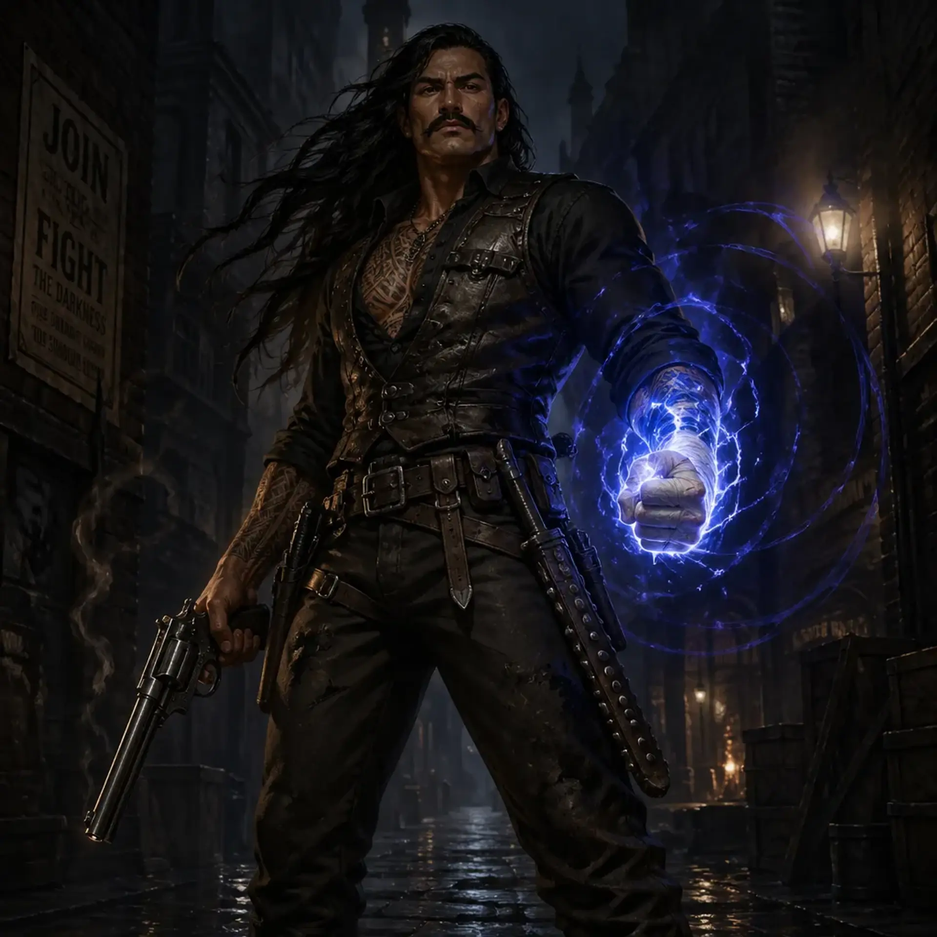 Roman Barrett - AI-generated fantasy Character