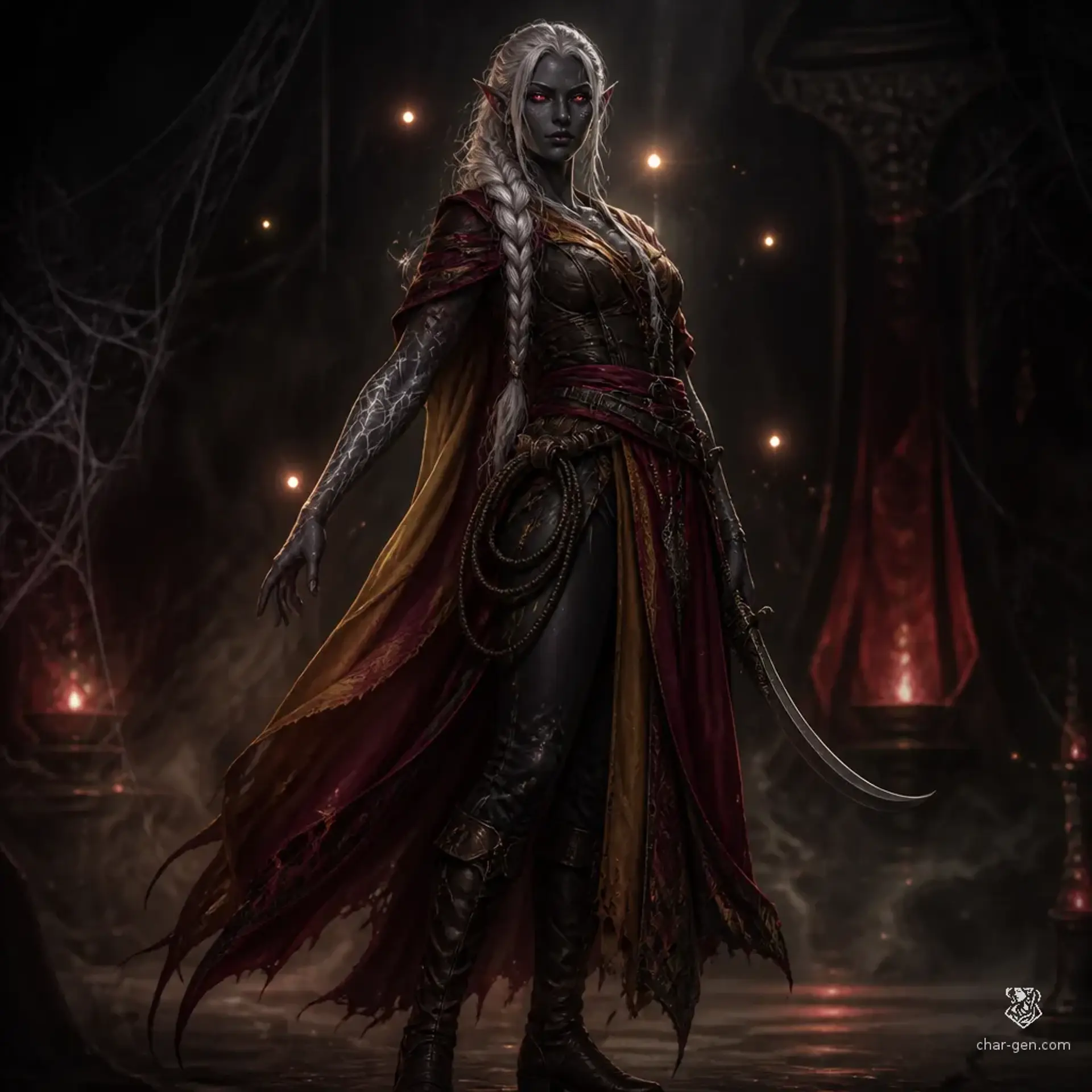 Malkizara Travra, called Malice - AI-generated fantasy Character