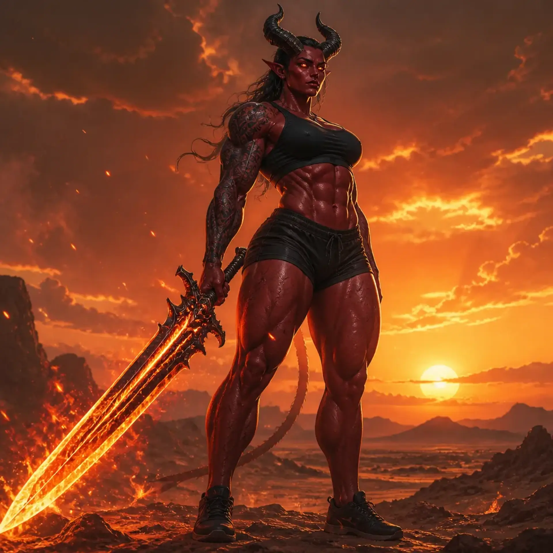 Valerica Sunder-Horn - AI-generated fantasy Character