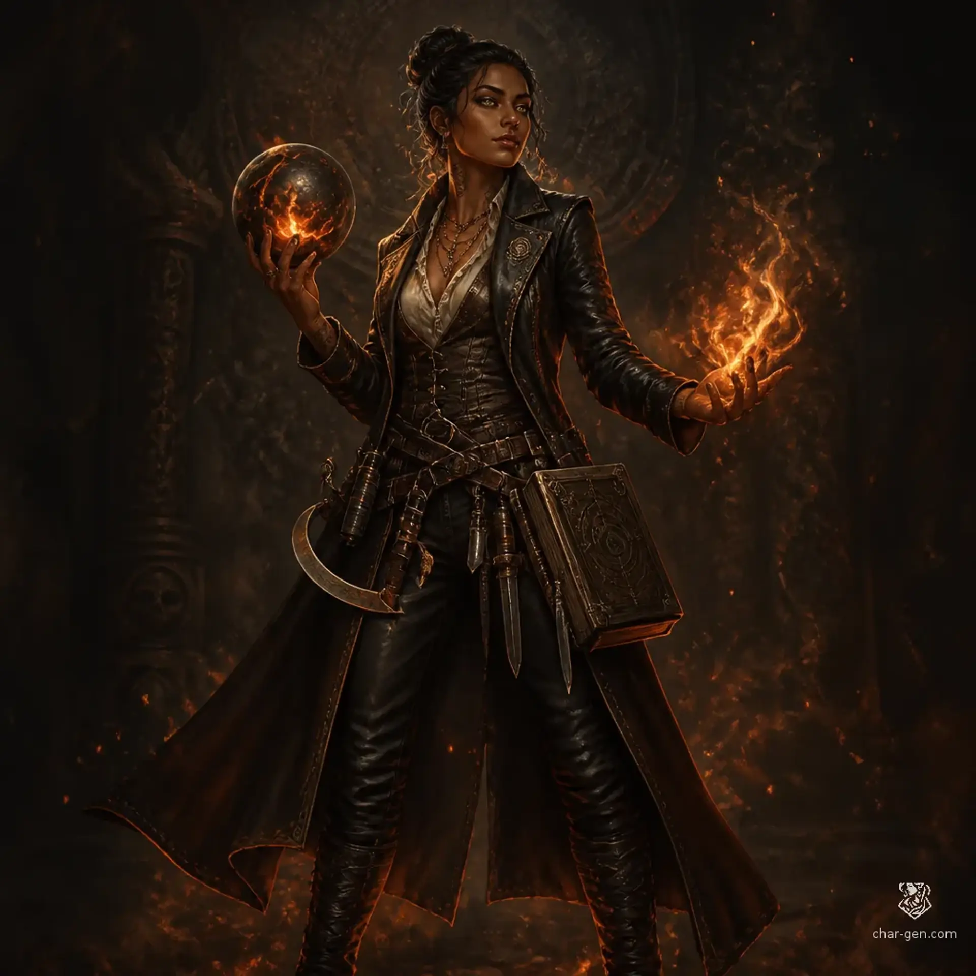 Nerissa Hearthfire - AI-generated fantasy Character