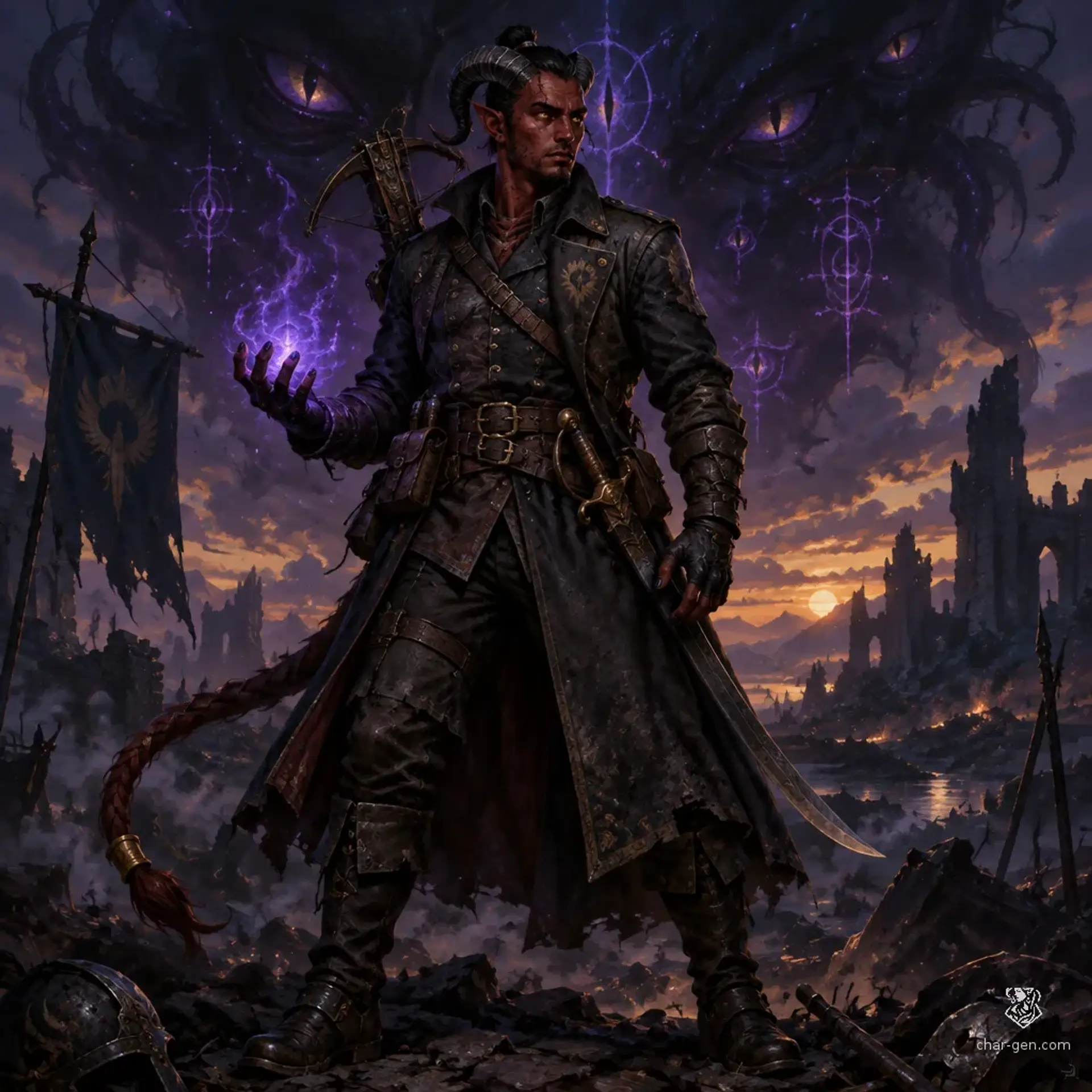 Sahraq Demir - AI-generated fantasy Character