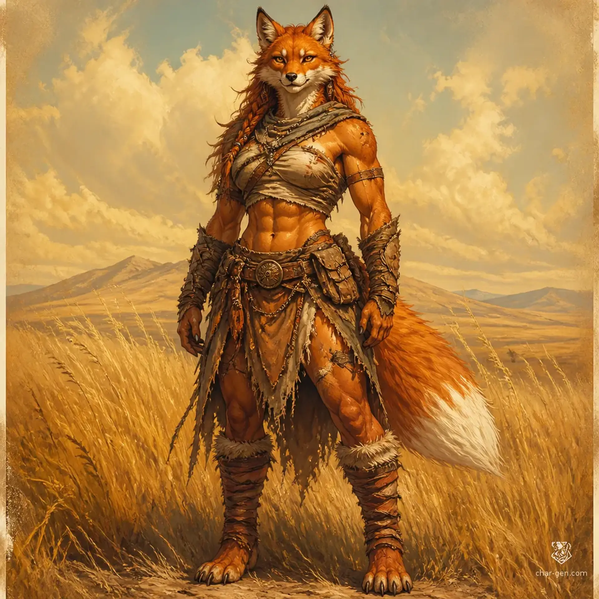 Vulpis-Mara - AI-generated fantasy Species
