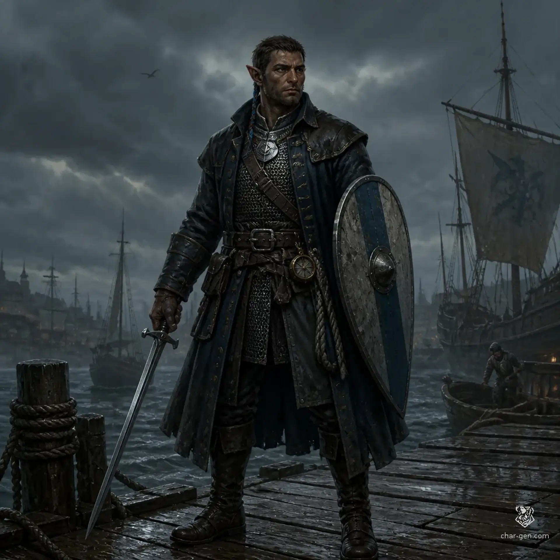Dusk - AI-generated fantasy Character
