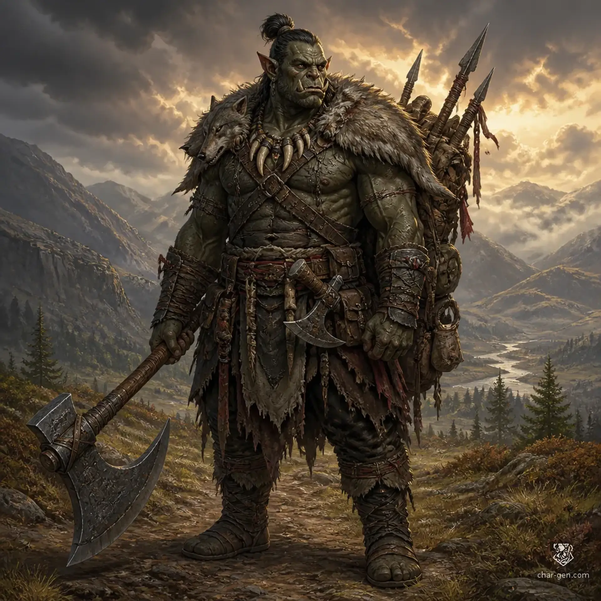 Borz - AI-generated fantasy Character