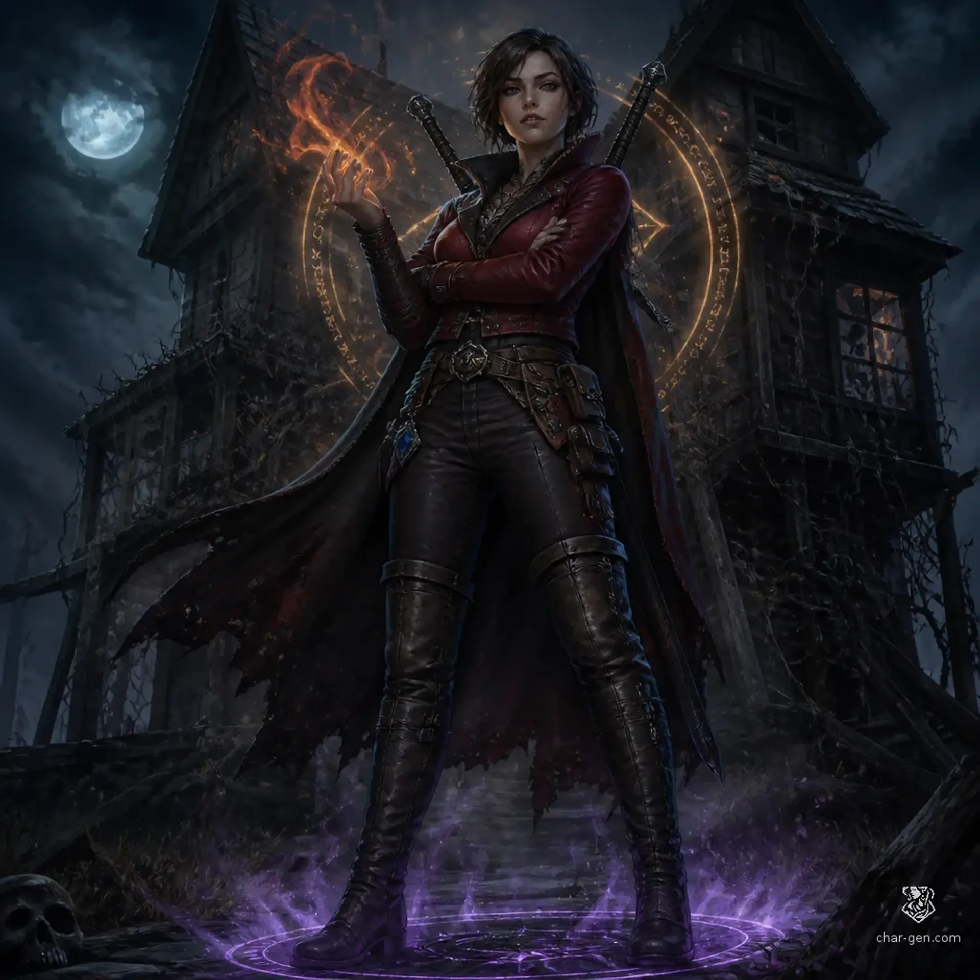 Зарема Вислав - AI-generated fantasy Character