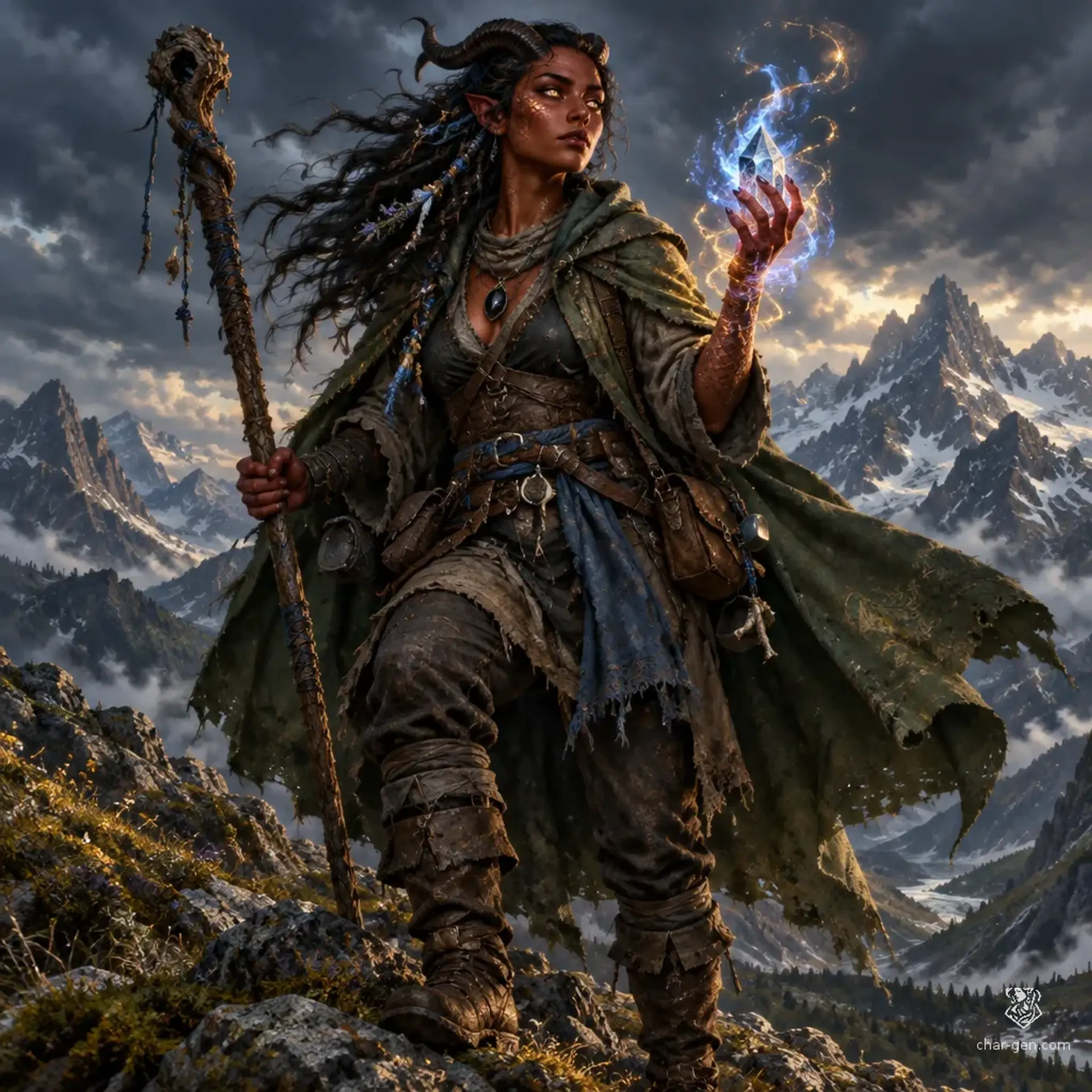 Eirawen Taliesca - AI-generated fantasy Character