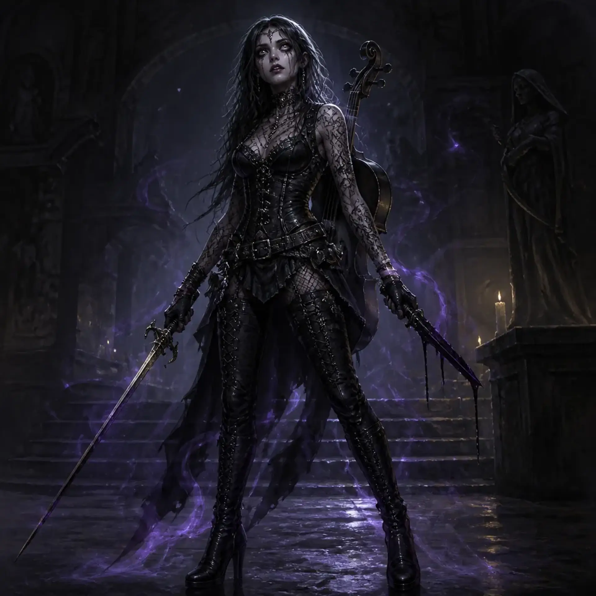 Kallista 'The Ink' Vane - AI-generated fantasy Character