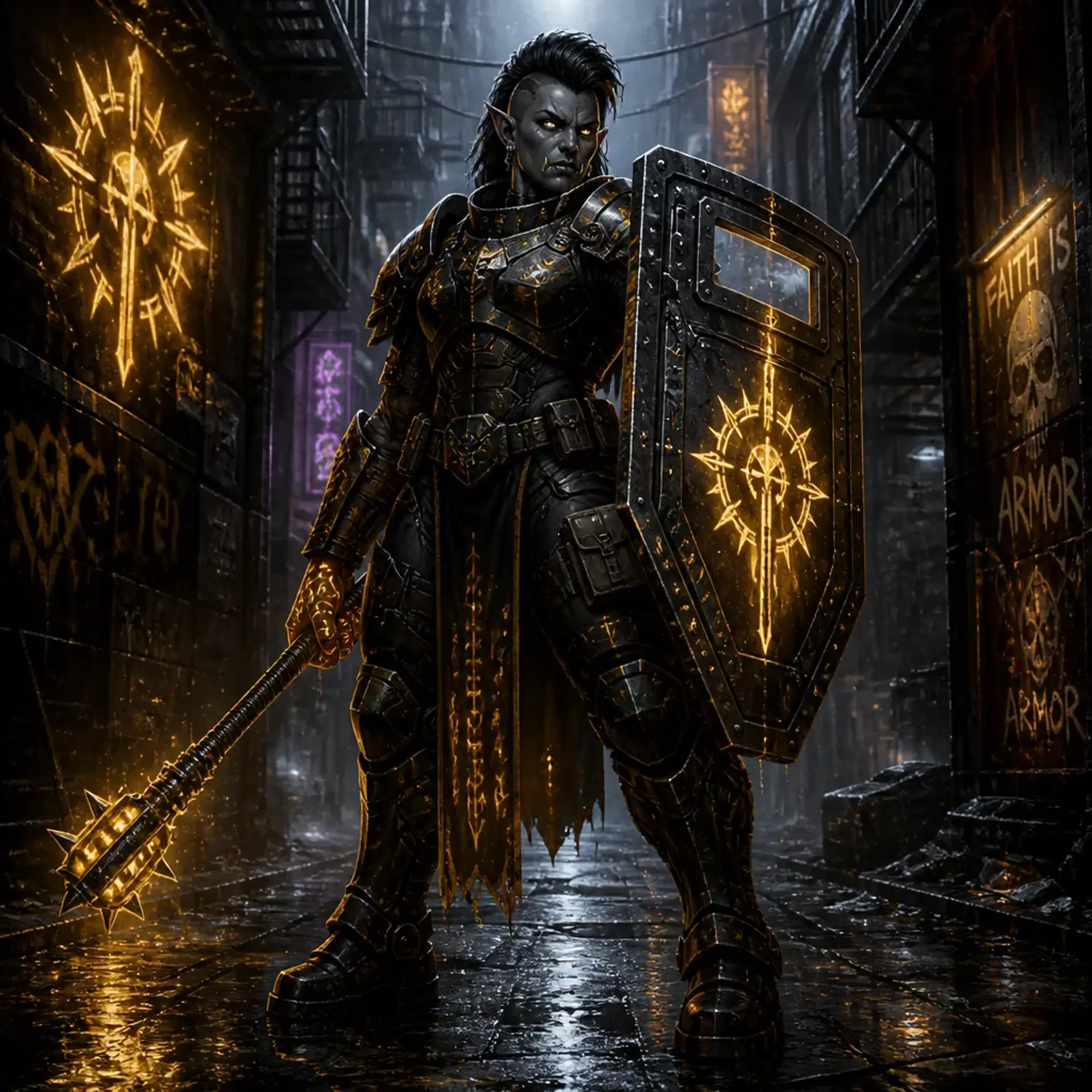 Vorga The Vulture Krol - AI-generated fantasy Character