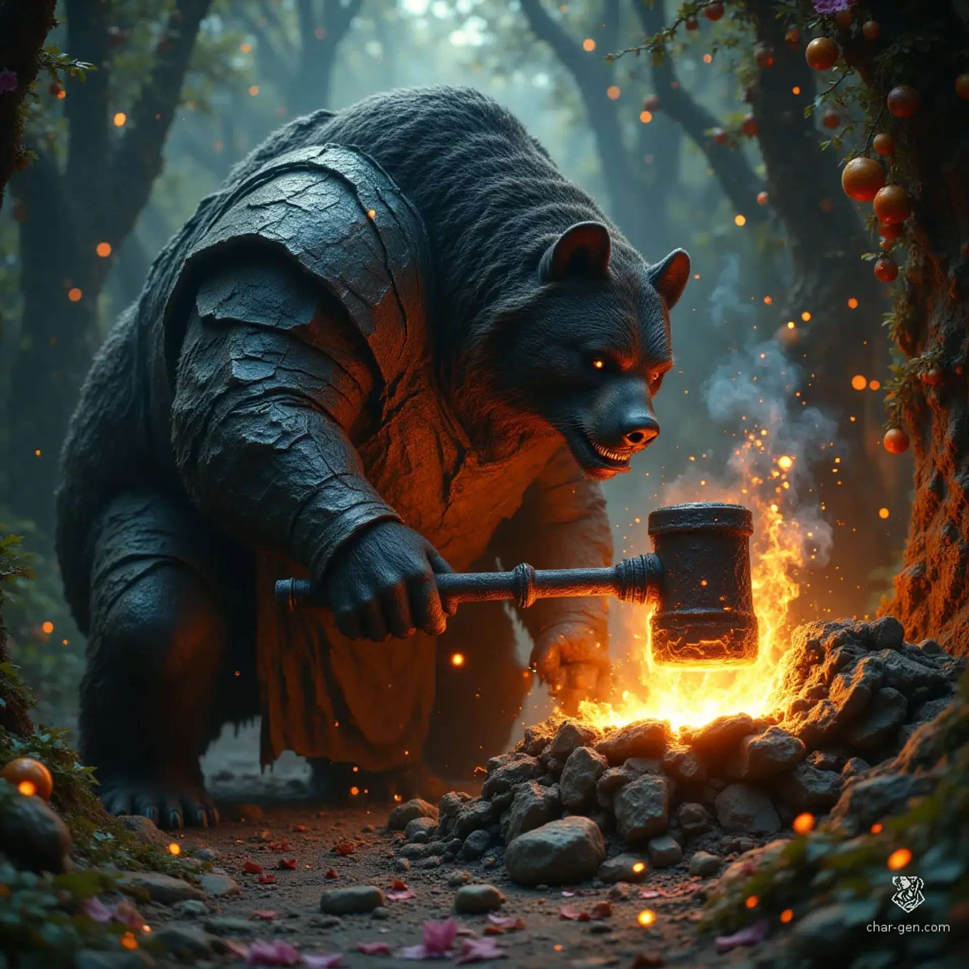 Mordujn Blackhide - AI-generated fantasy NPC