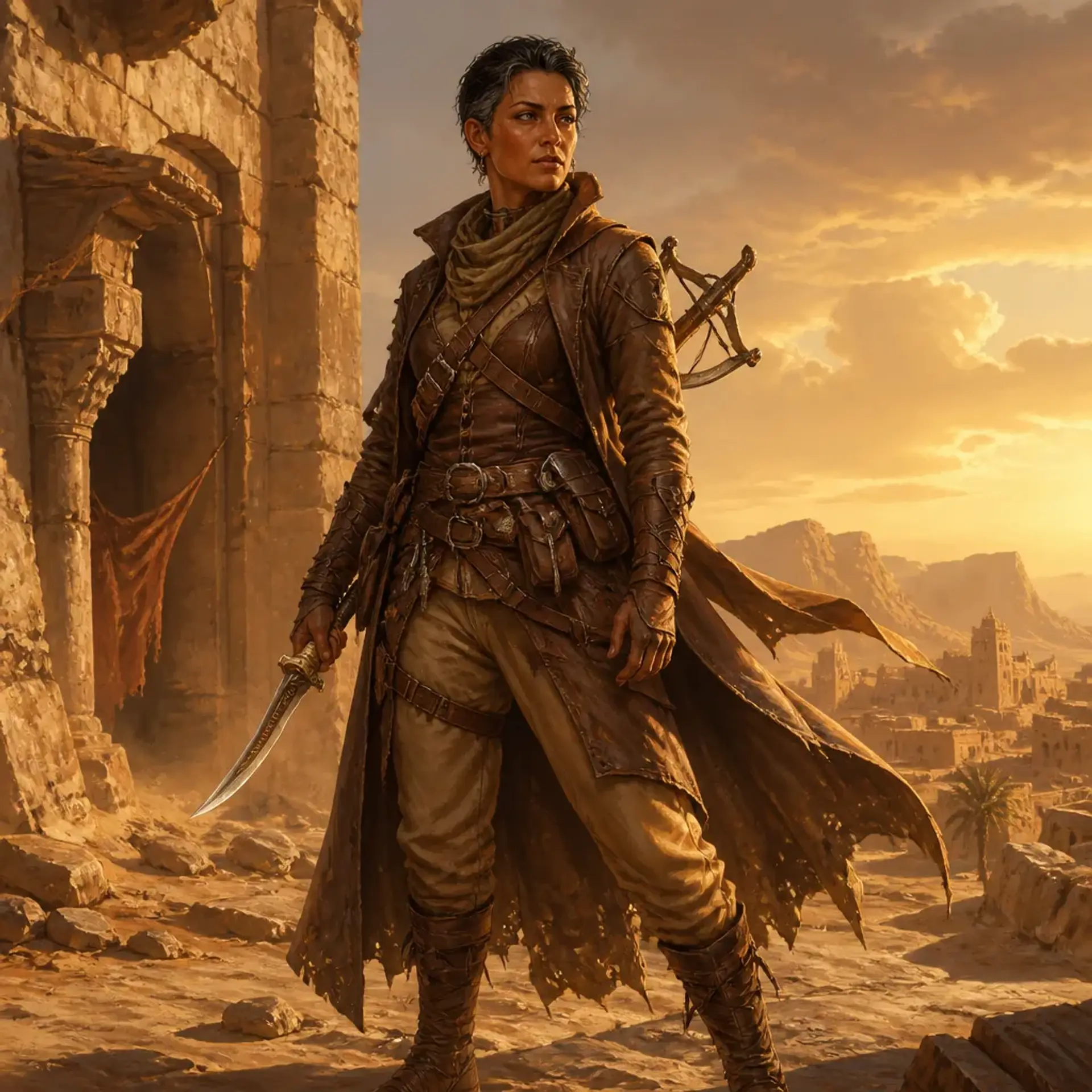 Morgan - AI-generated fantasy Character