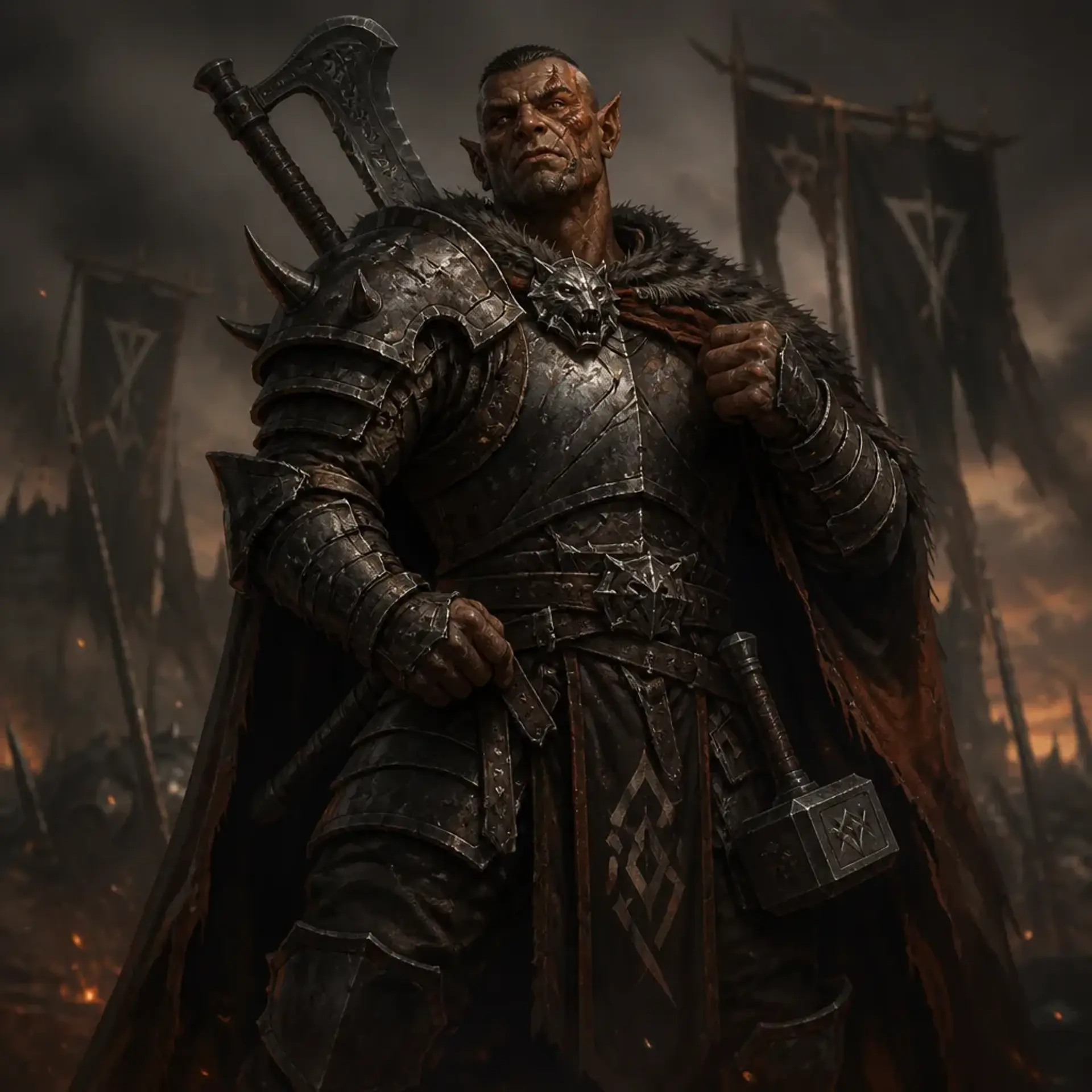 Gorrok Blood-Standard - AI-generated fantasy Character
